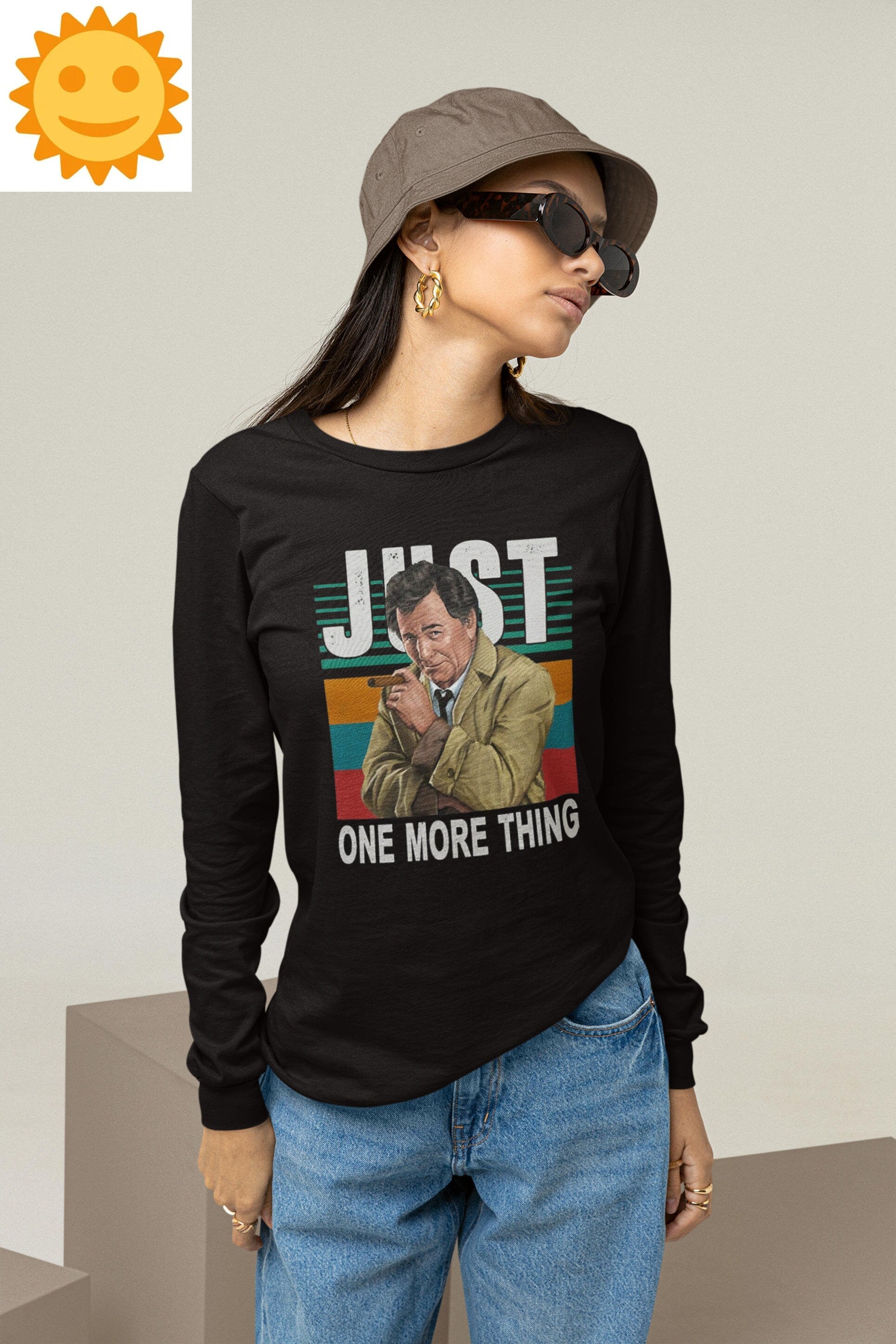 Columbo Just One More Thing Vintage T-Shirt, TV Series Shirt, Comedy Movie Shirt, Detective Shirt, Columbo Shirt, Crime Movie Shirt