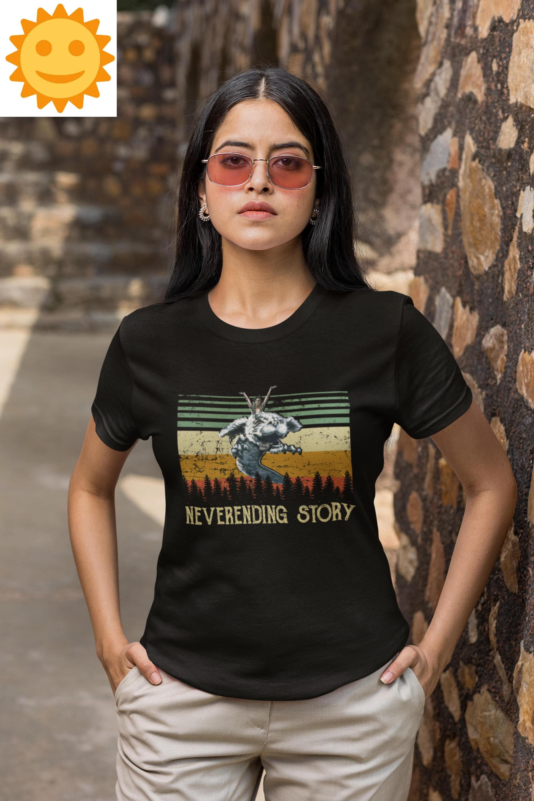Neverending Story Retro Vintage T-Shirt, Neverending Story Shirt, 80s Movie Shirt, Adventure Movie Shirt, Mystery Movie Shirt, Falkor Shirt