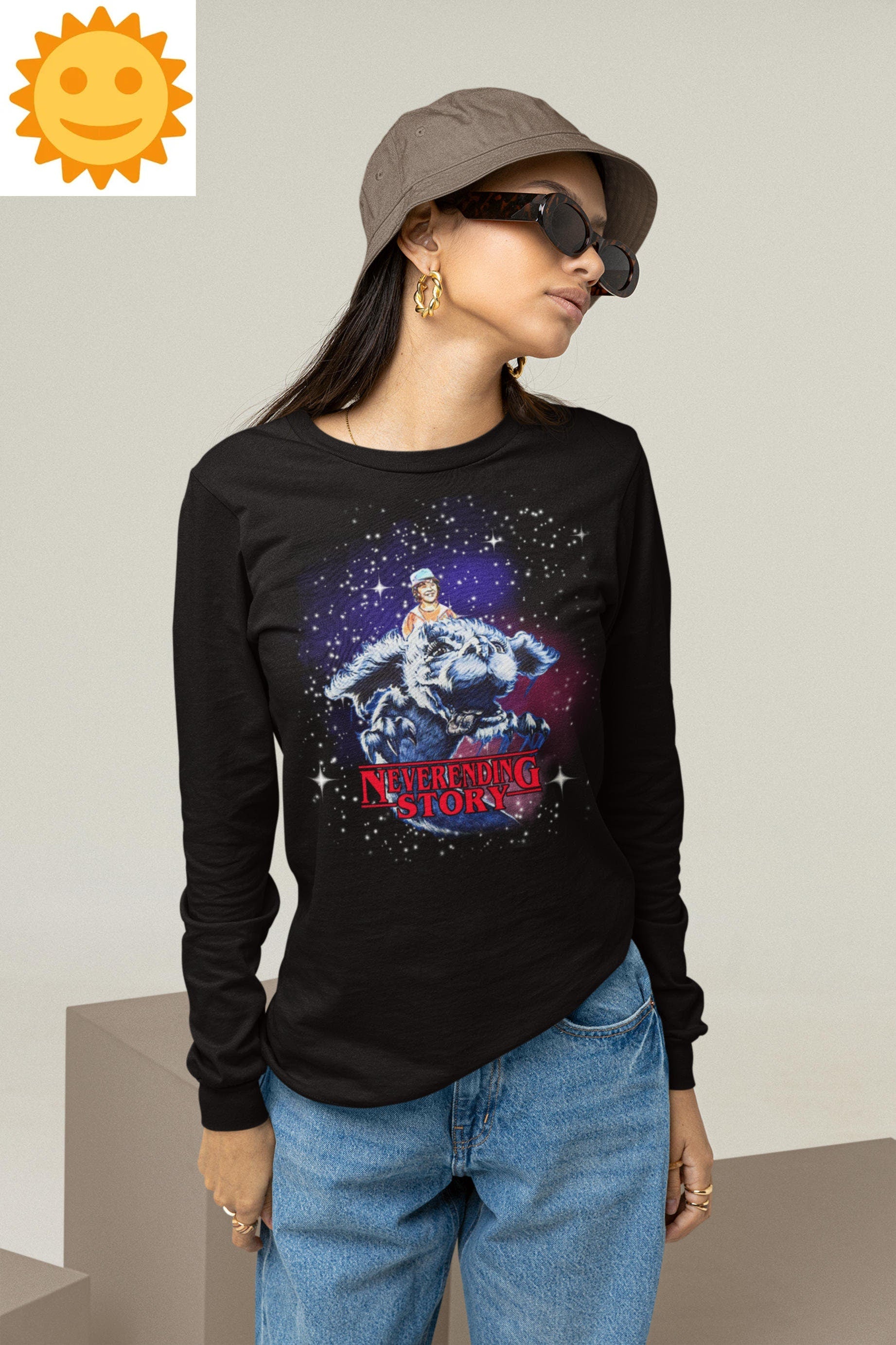 Neverending Story Galaxy Vintage T-Shirt, Neverending Story Shirt, 80s Movie Shirt, Adventure Shirt, Mystery Movie Shirt, Falkor Shirt