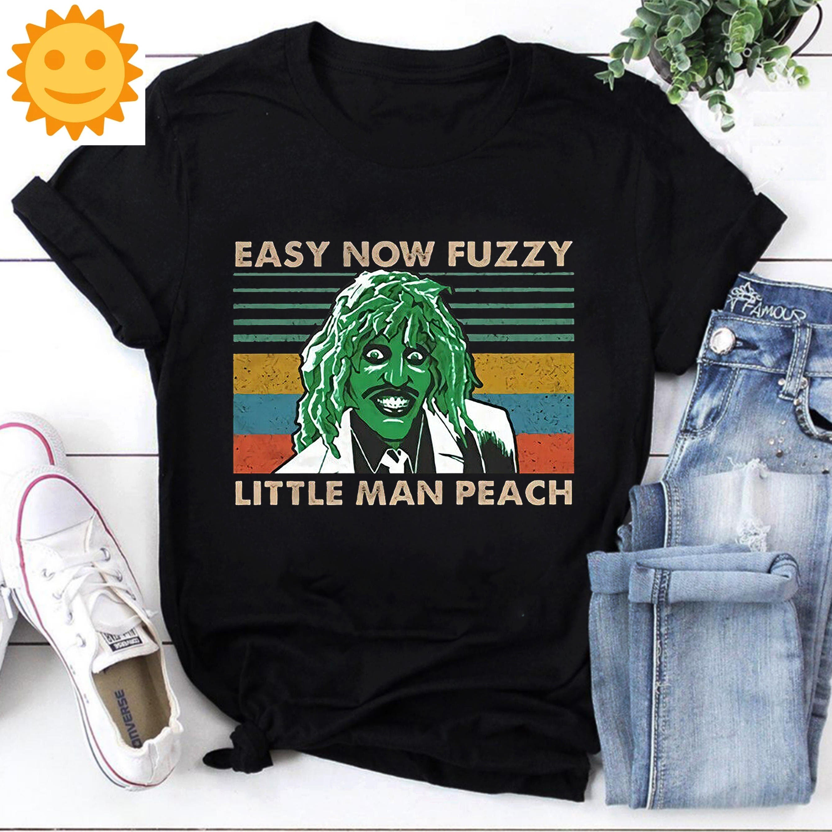 Old Gregg Easy Now Fuzzy Little Man Peach Vintage T-Shirt, The Mighty Boosh Shirt, Old Gregg Shirt, Horror Movie Shirt, Halloween Shirt