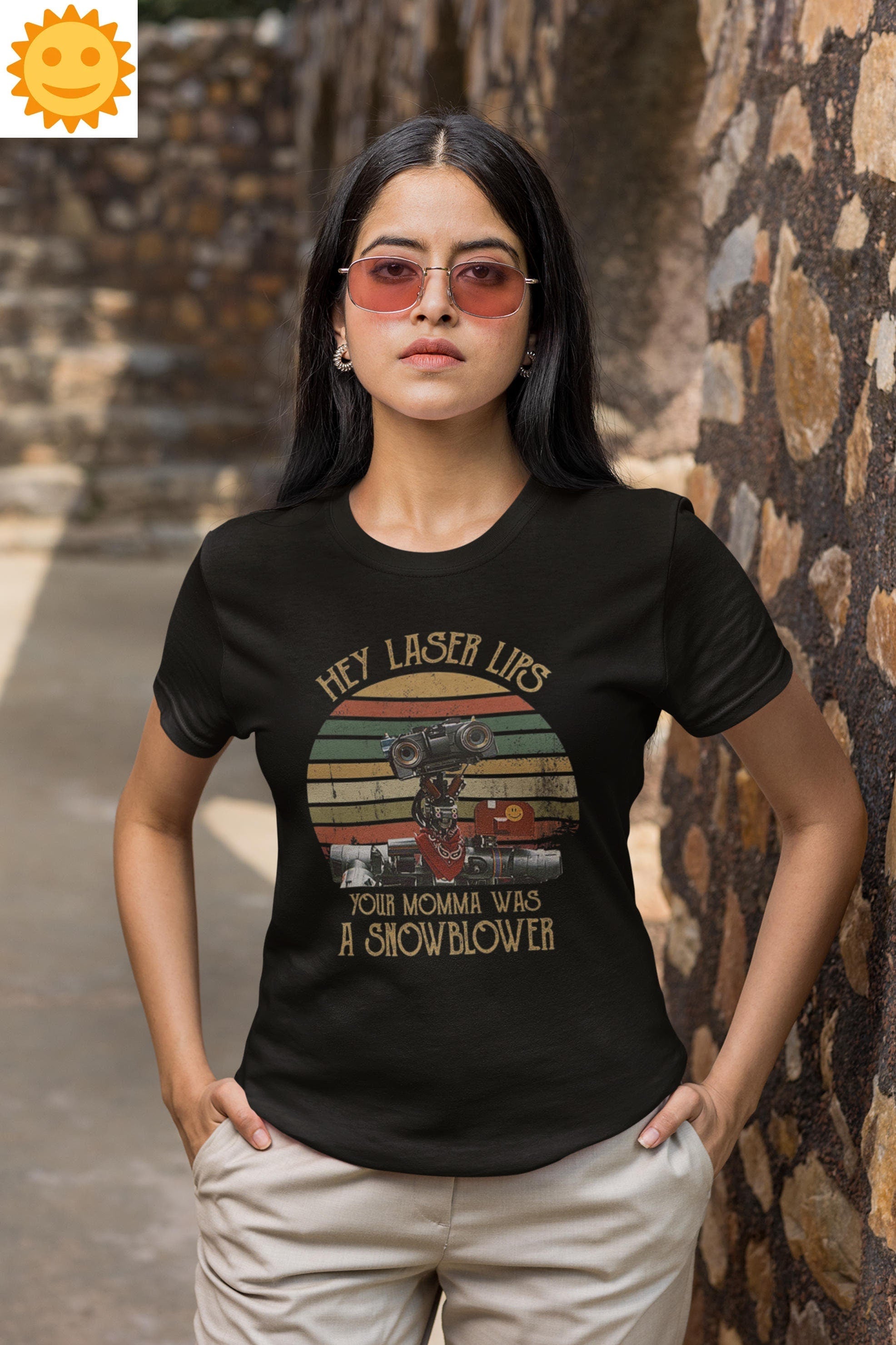 Hey Laser Lips Your Momma was A Snowblower Vintage T-Shirt, Short Circuit Shirt, Number 5 Shirt, Johnny 5 Shirt, 80s Movie Shirt