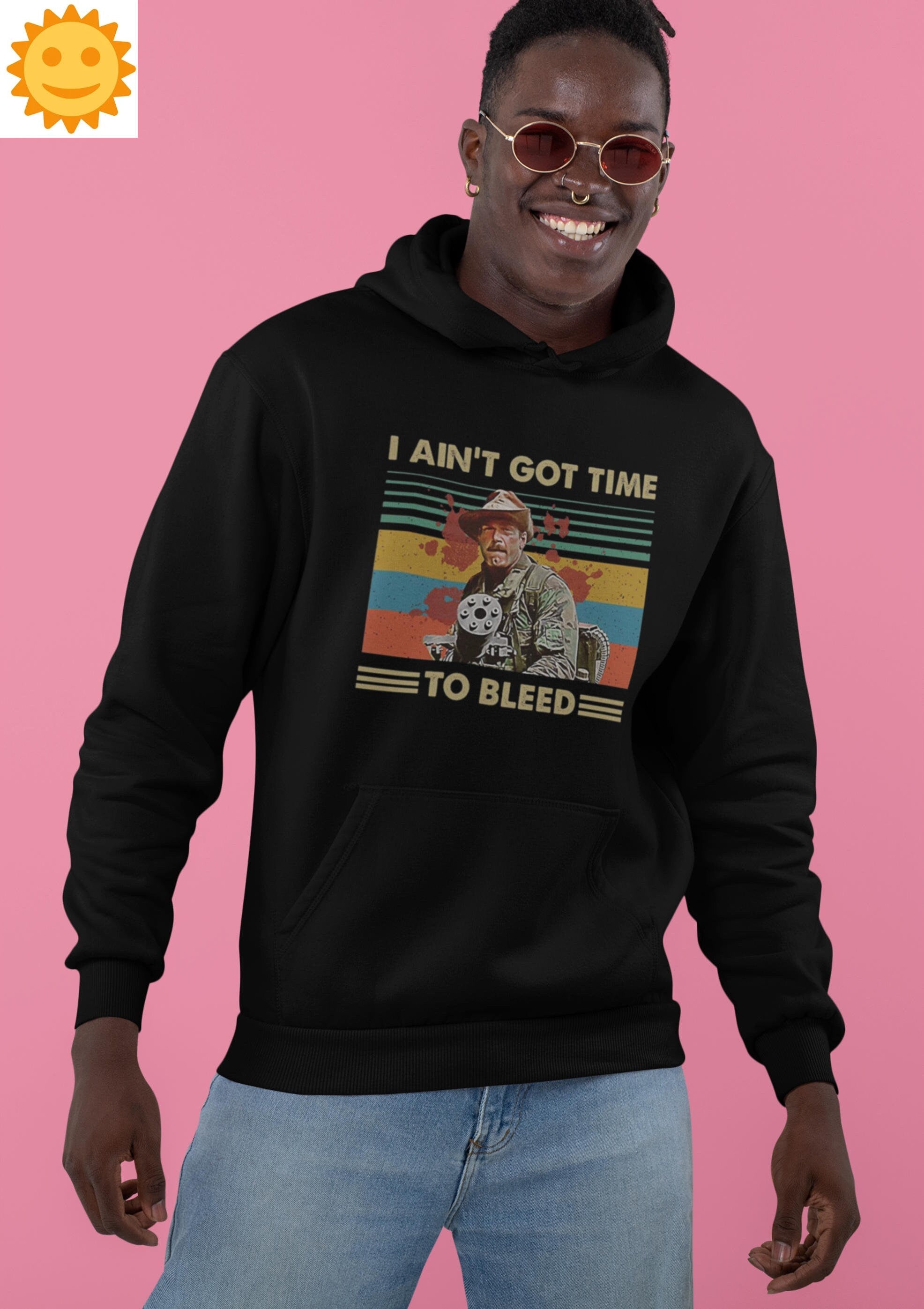 I Ain't Got Time To Bleed Vintage T-Shirt, Predator Shirt, Horror Movie Shirt, Action Movie Shirt, Blain Shirt, 80s Movie Shirt