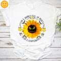 In A World Full Of Roses Be A Sunflower Vintage T-Shirt, Skellington Shirt, Sunflower Shirt, Hippie Shirt, Peace Lovers Shirt