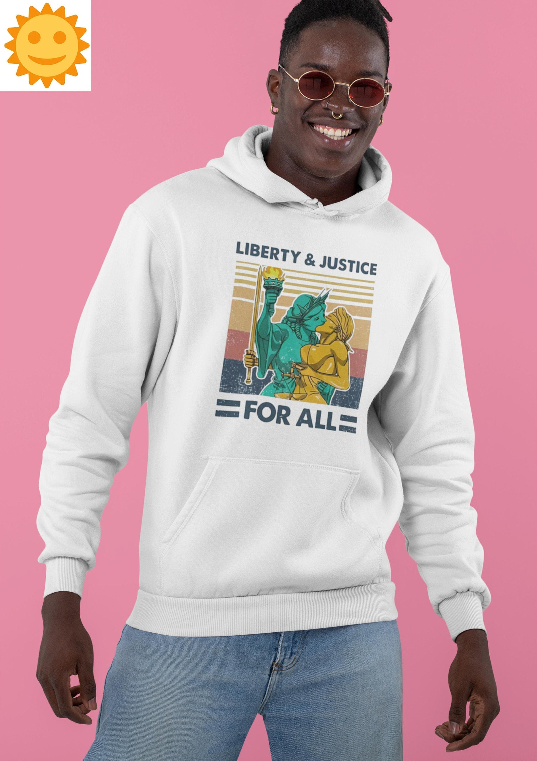 LGBT Liberty And Justice For All Vintage T-Shirt, Liberty Statue Shirt, Justice God Shirt, Bisexual Shirt, Transgender Shirt, LGBT Shirt