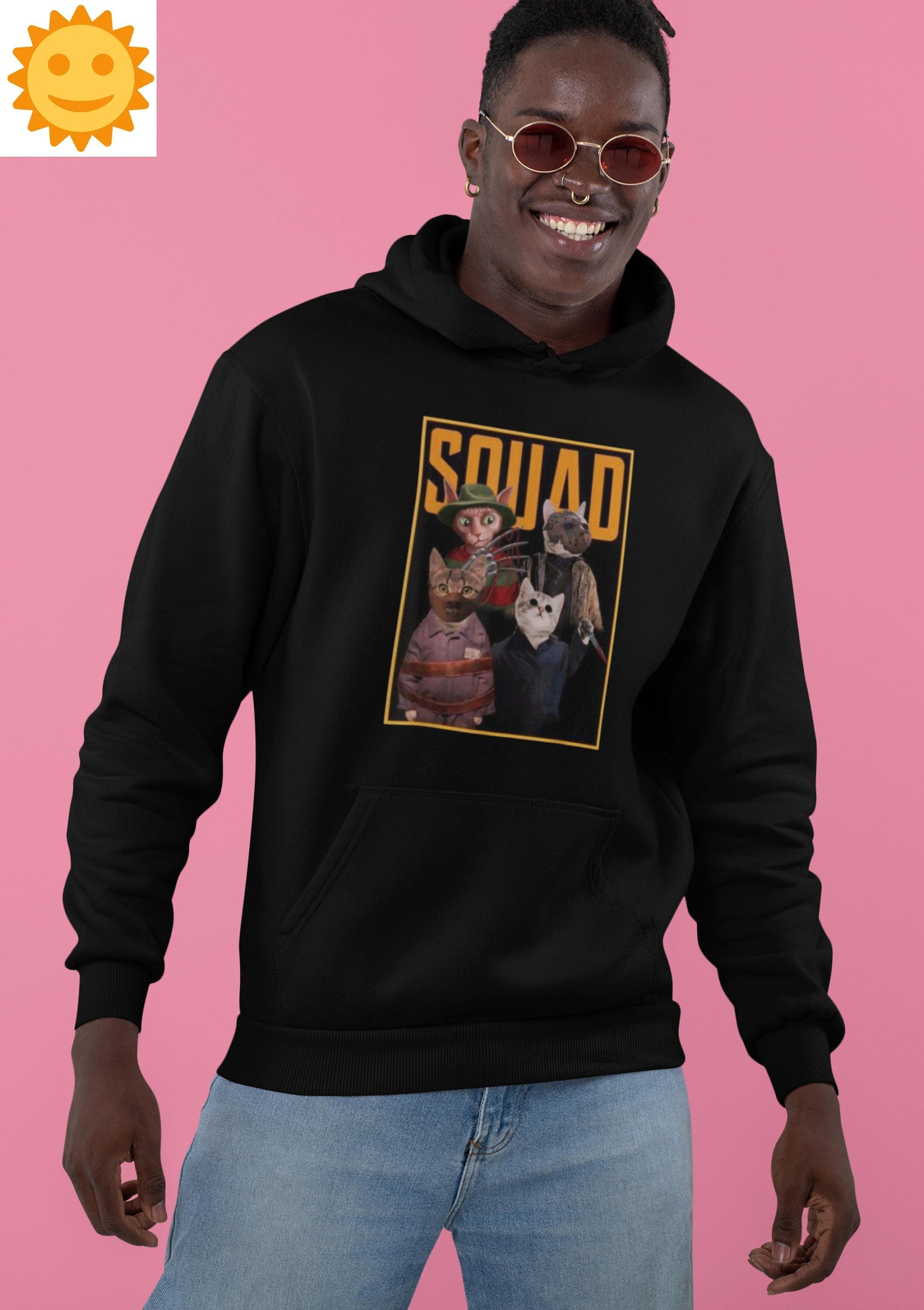 Cats Squad Horror Movies Halloween Vintage T-Shirt, Michael Myers Shirt, Halloween Shirt, Horror Movie Shirt, Jason Voorhees Shirt