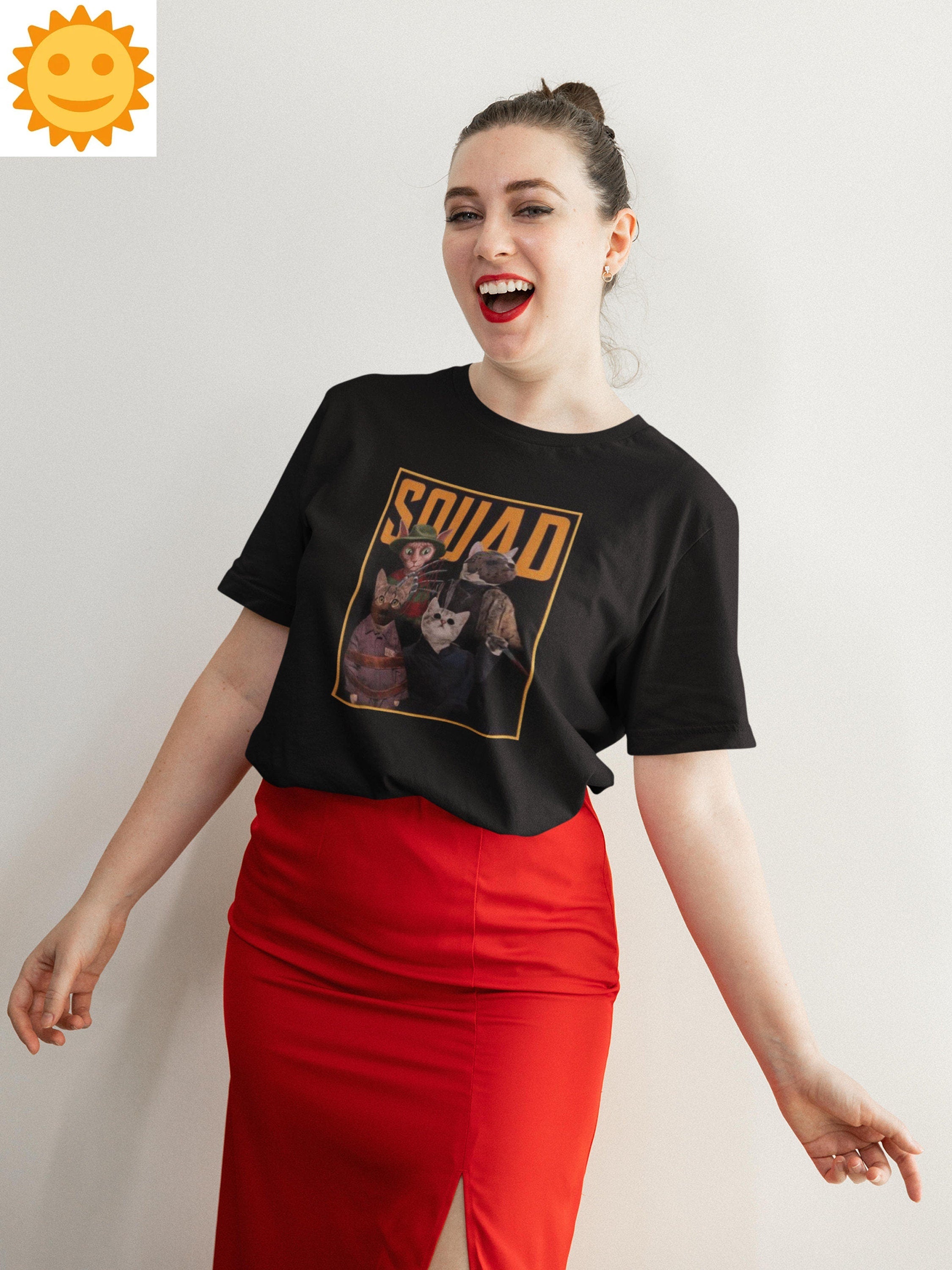Cats Squad Horror Movies Halloween Vintage T-Shirt, Michael Myers Shirt, Halloween Shirt, Horror Movie Shirt, Jason Voorhees Shirt