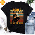Bones Are Their Money So Are The Worms Vintage T-Shirt, Halloween Shirt, Skeleton Shirt, Guitar Shirt, Guitar Lovers Shirt