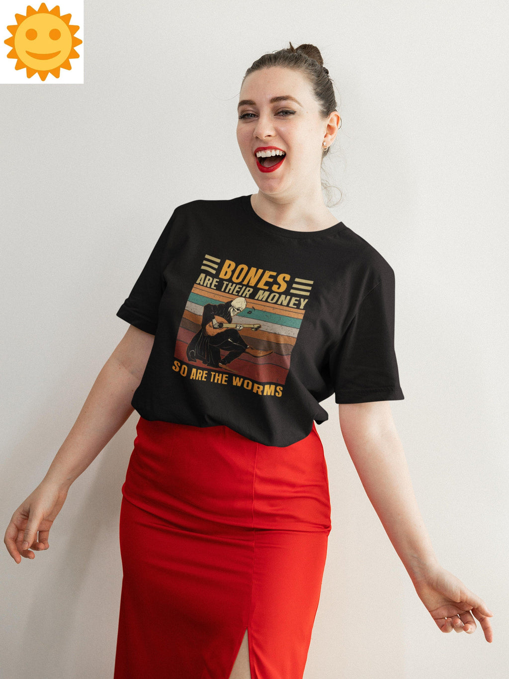 Bones Are Their Money So Are The Worms Vintage T-Shirt, Halloween Shirt, Skeleton Shirt, Guitar Shirt, Guitar Lovers Shirt