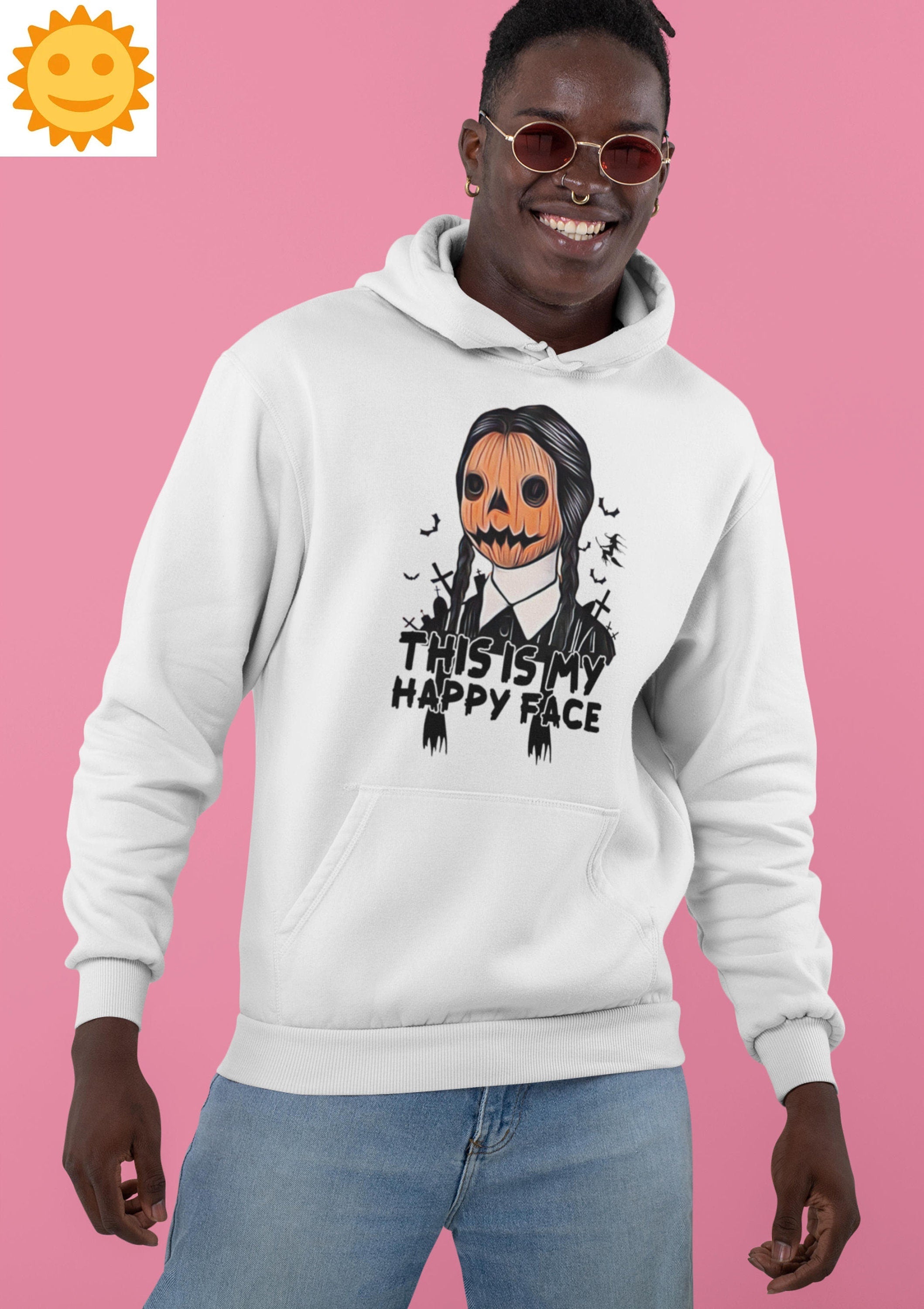 Wednesday Addams This Is My Happy Face Vintage T-Shirt, Wednesday Addams Shirt, Halloween Shirt, Horror Movie Shirt, TV Series Shirt