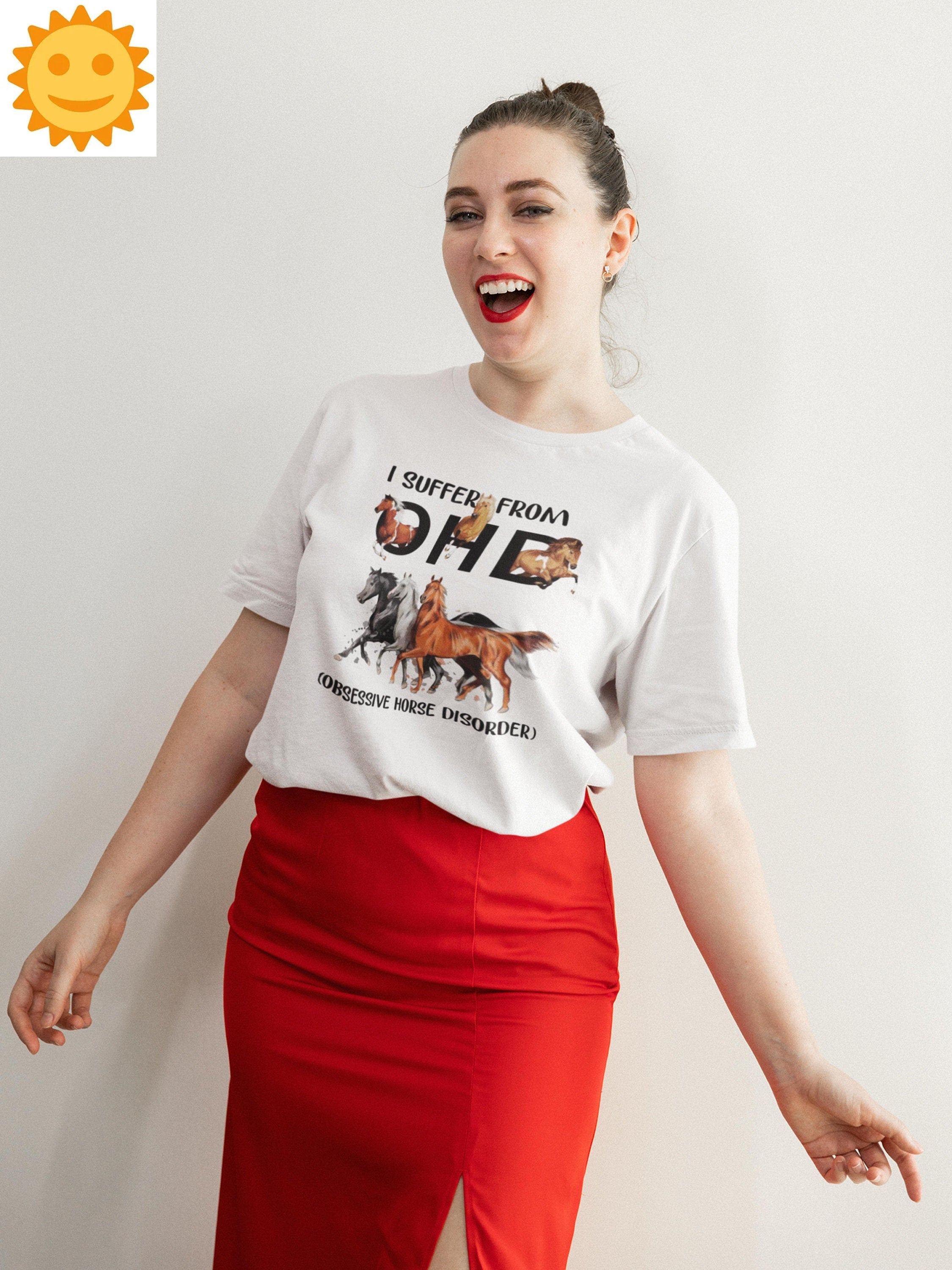 I Suffer From OHD Obsessive Horse Disorder Vintage T-Shirt, Horse Shirt, Horse Lovers Shirt, Horse Farm Shirt, Horse Ride Shirt