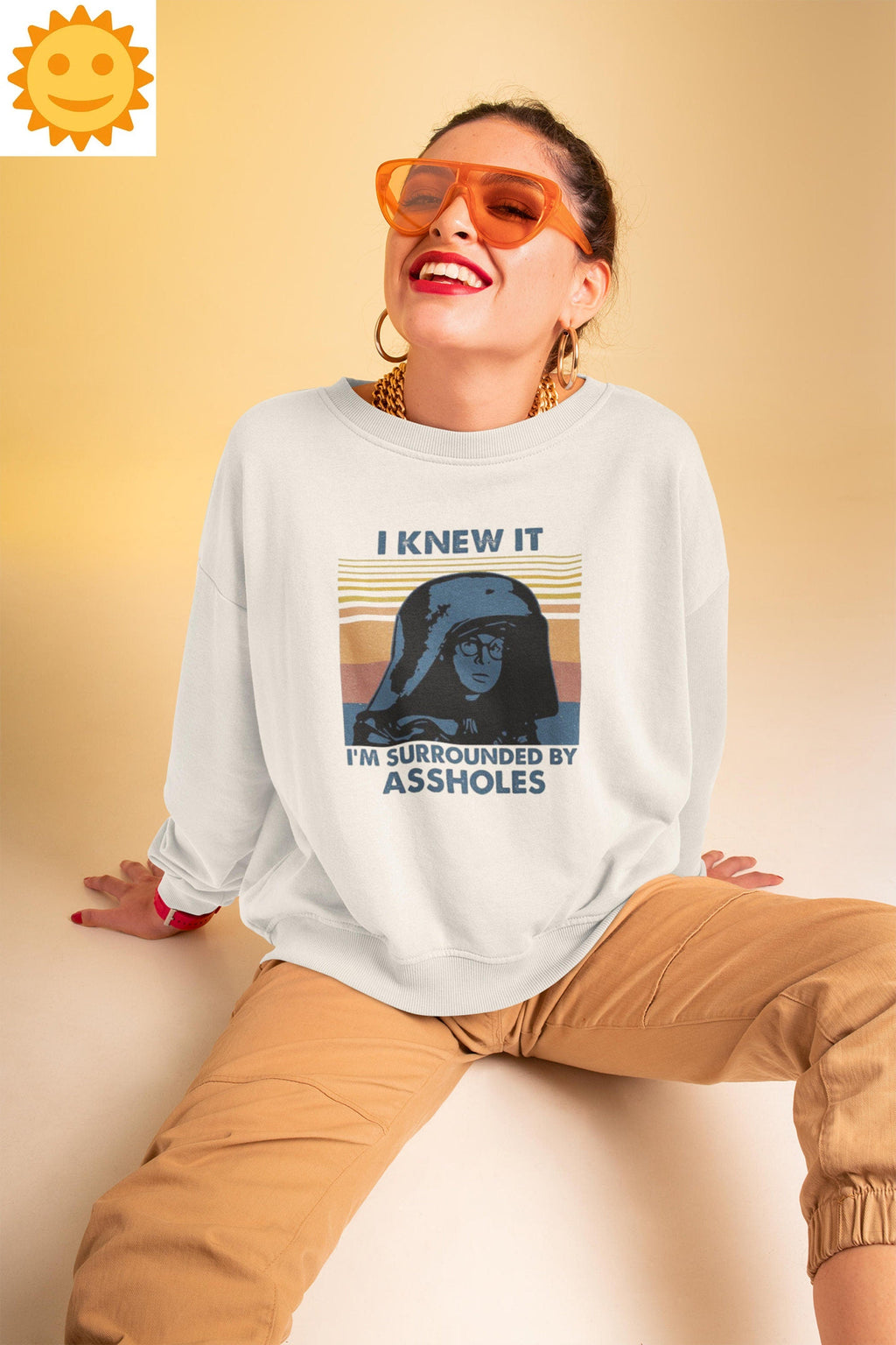 Retro I Knew It I'm Surrounded By Assholes Vintage T-Shirt, Spaceballs Shirt, Dark Helmet Shirt, Rick Moranis Shirt, 80s Movie Shirt