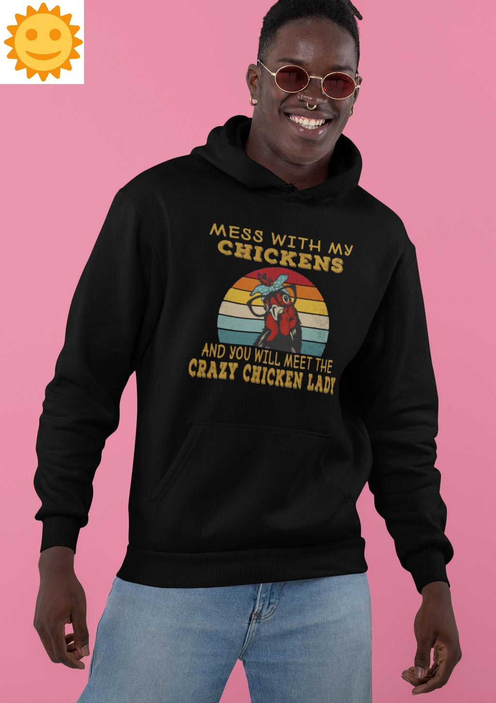 Mess With My Chickens And You Will Meet The Crazy Chicken Lady Vintage T-Shirt, Chicken Shirt, Chicken Farm Shirt, Animals Lovers Shirt