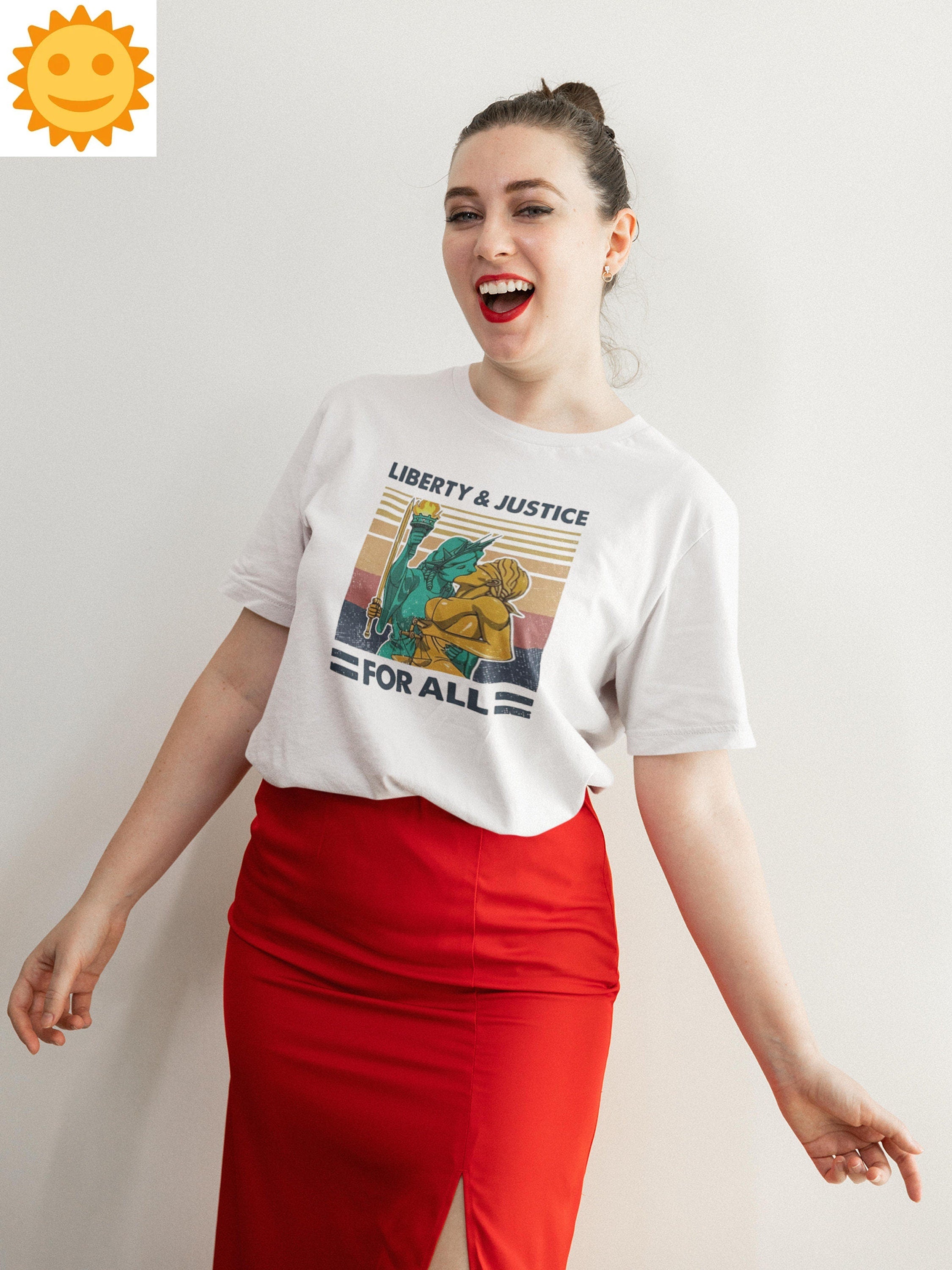 LGBT Liberty And Justice For All Vintage T-Shirt, Liberty Statue Shirt, Justice God Shirt, Bisexual Shirt, Transgender Shirt, LGBT Shirt