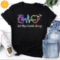 Nurse Heart Let The Beat Drop Vintage T-Shirt, Nurselife Shirt, Nurse Shirt, Nurse Vintage Shirt, Nurse Lovers Shirt, Funny Nurse Shirt