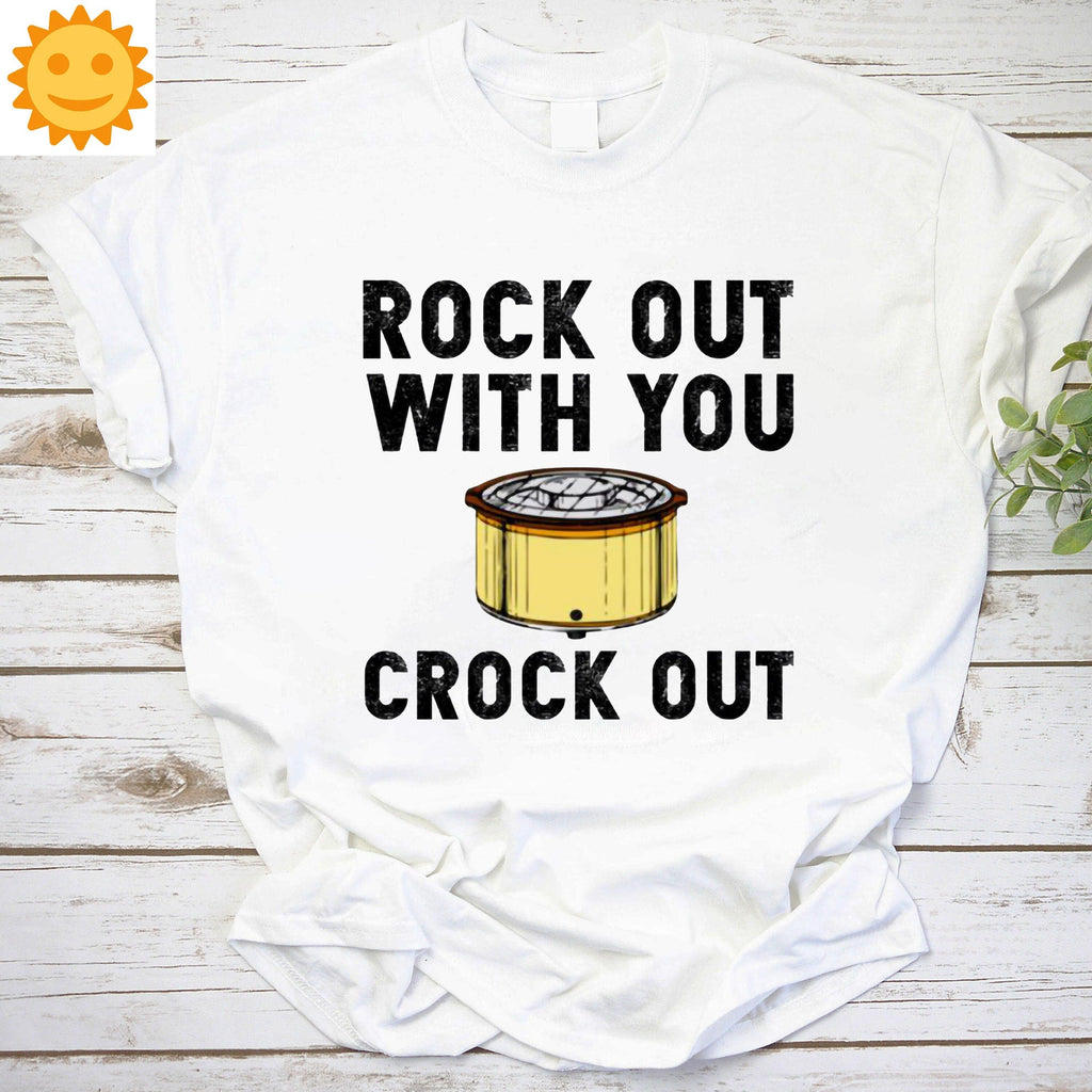 Rock Out With You Crock Out Vintage T-Shirt, Crock Pot Shirt, Kitchen Shirt, Cook Pot Shirt, Cooking Lovers Shirt, Housewife Shirt