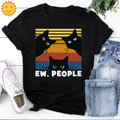 Cats Ew People Vintage T-Shirt, Pet Lovers Shirt, Black Cat Vintage Shirt, Cat Shirt, Cat Lovers Shirt, Black Cat Shirt, Cat Vintage Shirt
