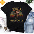 Sewing Is My Superpower Vintage T-Shirt, Edna Mode Shirt, Incredibles Shirt, Animation Shirt, Cartoon Shirt, Superhero Family Shirt
