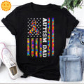 Autism Awareness Proud Autism Dad Vintage T-Shirt, Autism Awareness Shirt, Autism Shirt, Autism Lovers Shirt, Dad Shirt, Father's Day Shirt