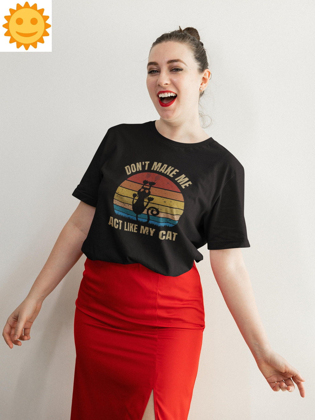 Don't Make Me Act Like My Cat Vintage T-Shirt, Black Cat Vintage Shirt, Cat Shirt, Cat Lovers Shirt, Black Cat Shirt, Cat Vintage Shirt