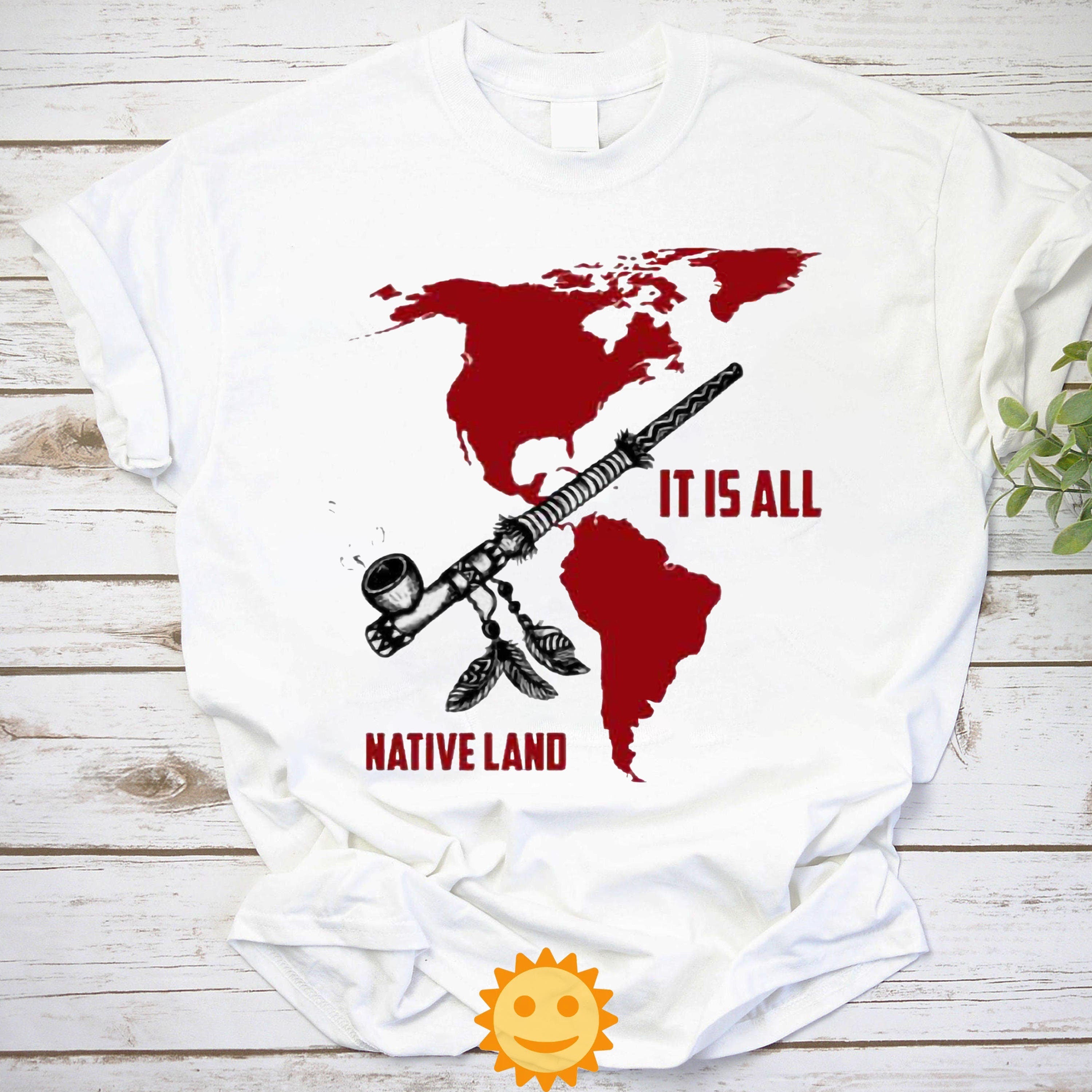 It Is All Native Land Retro Vintage T-Shirt, Native American Shirt, Native Land Shirt, Indigenous Shirt, Native Indigenous Shirt