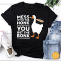 Mess With The Honk You Get The Bonk Vintage T-Shirt, Untitled Goose Game Shirt, Goose Shirt, Gamer Shirt, Game Lovers Shirt