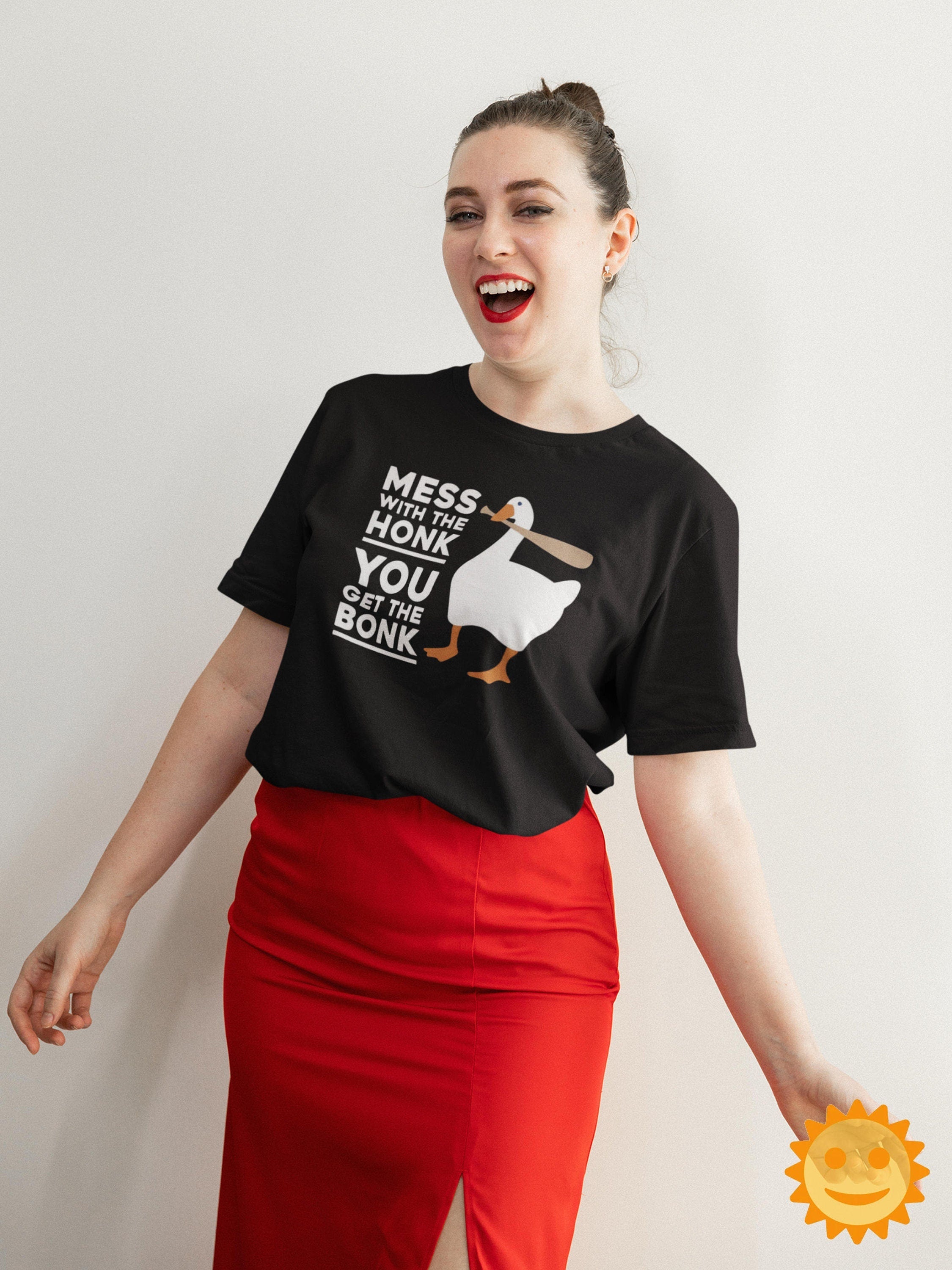 Mess With The Honk You Get The Bonk Vintage T-Shirt, Untitled Goose Game Shirt, Goose Shirt, Gamer Shirt, Game Lovers Shirt