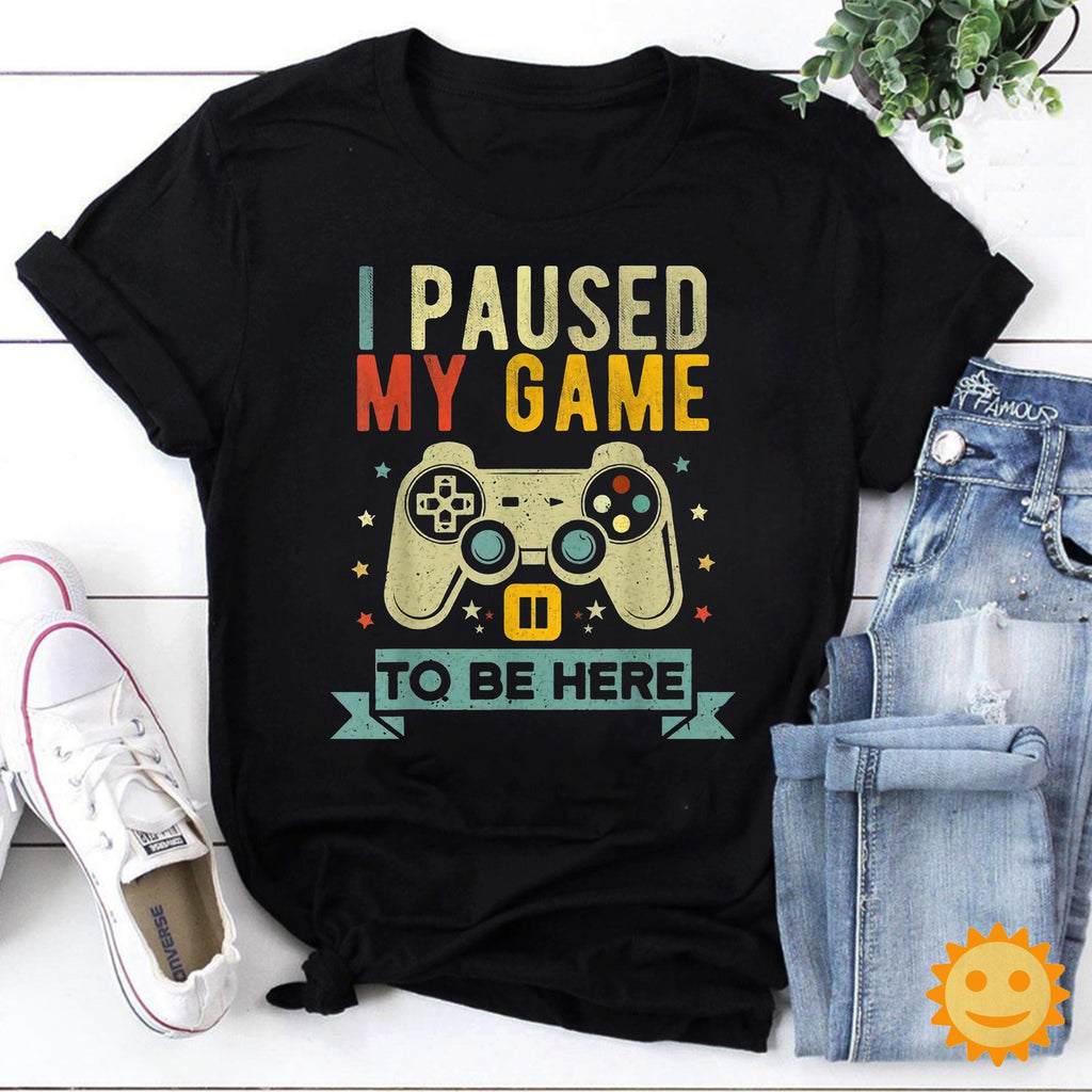 I Paused My Game to Be Here Vintage T-Shirt, Game Shirt, Gamer Shirt, Game Lovers Shirt, AFK Shirt, Away From Keyboard Shirt