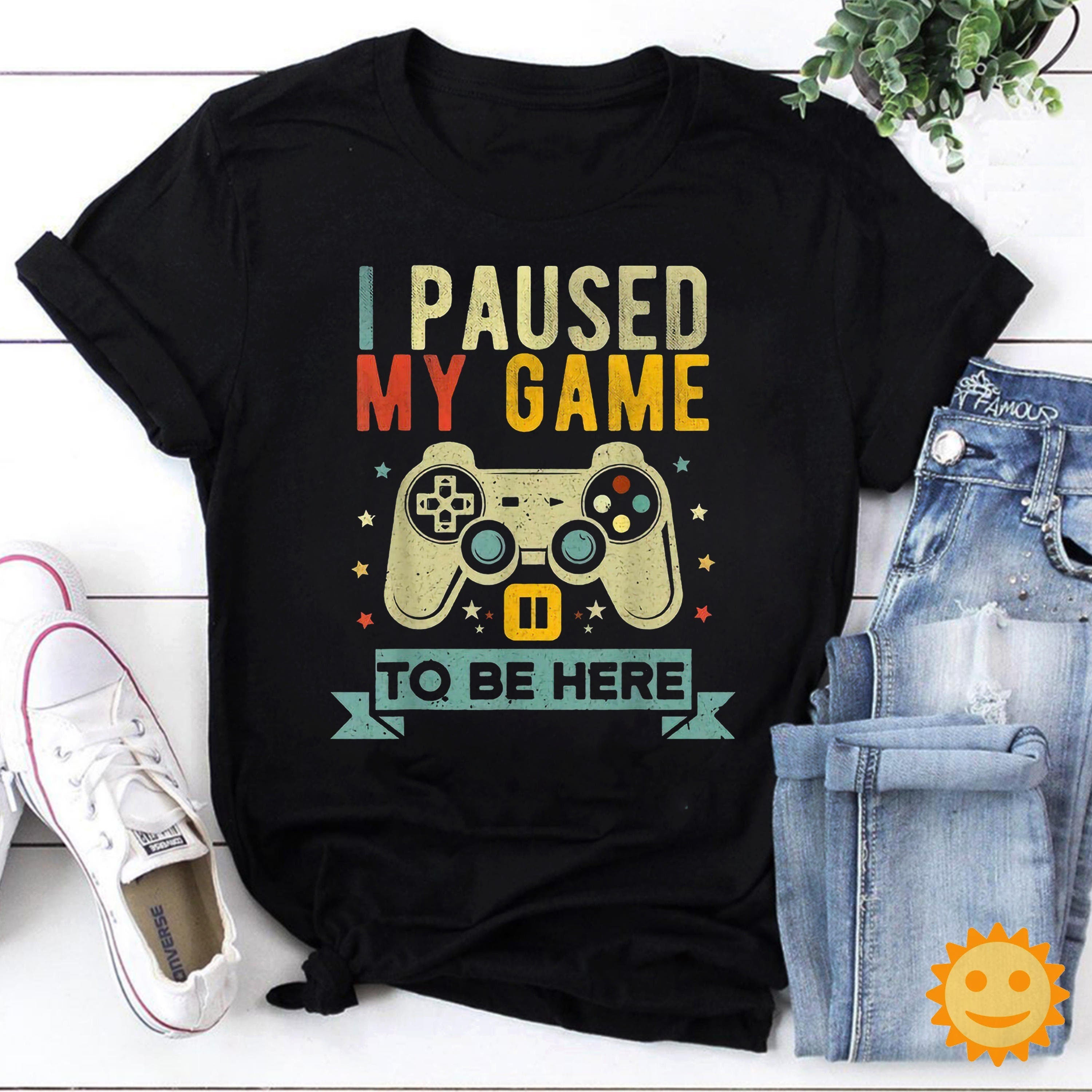 I Paused My Game to Be Here Vintage T-Shirt, Game Shirt, Gamer Shirt, Game Lovers Shirt, AFK Shirt, Away From Keyboard Shirt