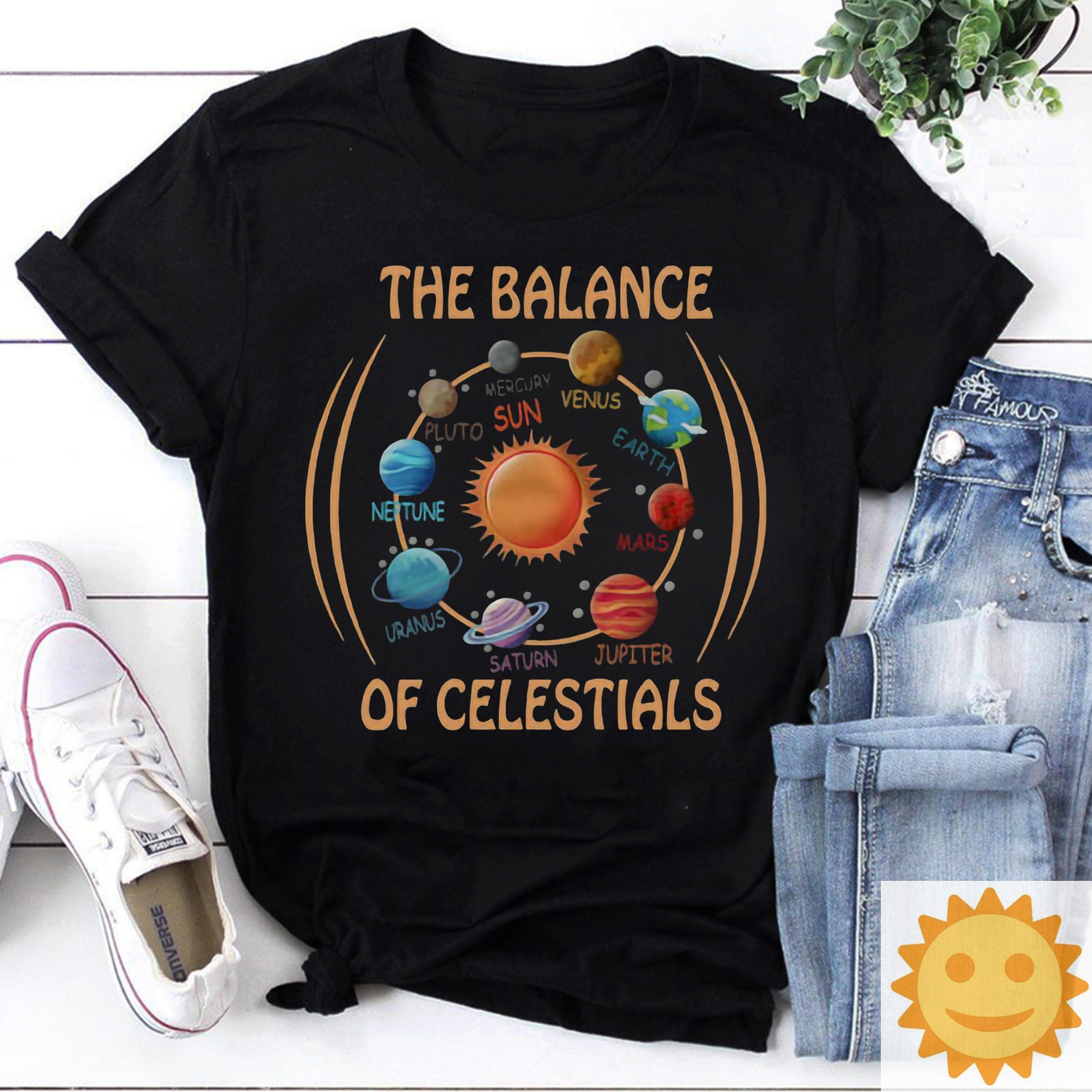 Celestials Planets Galaxy Vintage T-Shirt, Celestials Shirt, Planet Shirt, Galaxy Shirt, Space Shirt, Astronomy Shirt, Solar System Shirt
