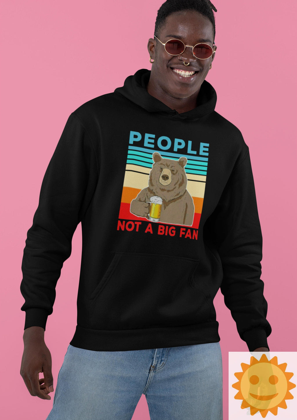 People Not A Big Fan Vintage T-Shirt, Bear Shirt, Bear Lovers Shirt, Animals Lovers Shirt, Beer Shirt, Beer Lovers Shirt, Drinking Shirt