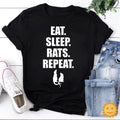 Eat Sleep Rats Repeat Vintage T-Shirt, Rat Shirt, Mouse Shirt, Rat Lovers Shirt, Funny Rat Shirt, Hamster Shirt