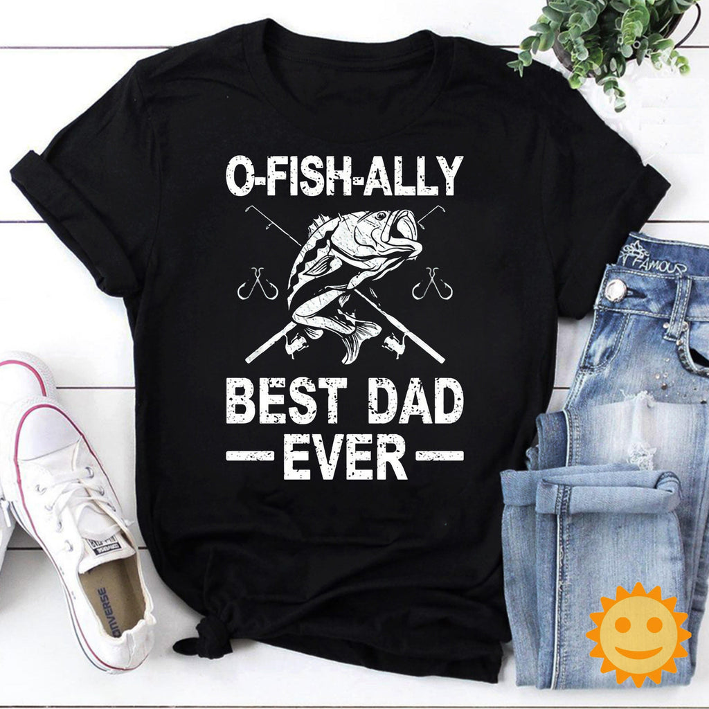 O Fish Ally Best Dad Ever Vintage T-Shirt, Dad Shirt, Daddy Shirt, Fathers Day Shirt, Father's Day Shirt, Fishing Shirt, Fishing Dad Shirt