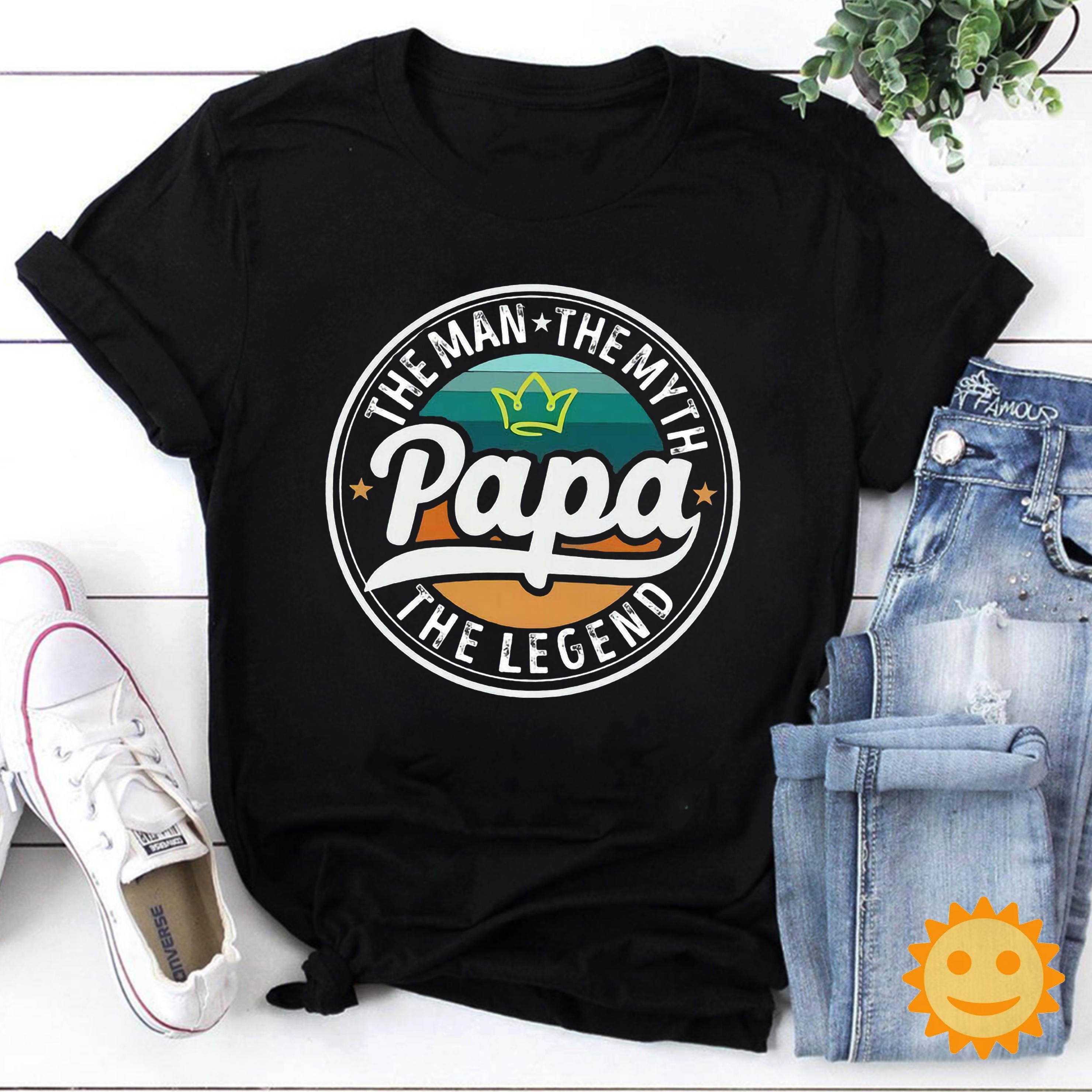Papa The Man The Myth The Legend Vintage T-Shirt, Dad Shirt, Daddy Shirt, Fathers Day Shirt, Father's Day Shirt, Papa Shirt, Gift For Dad