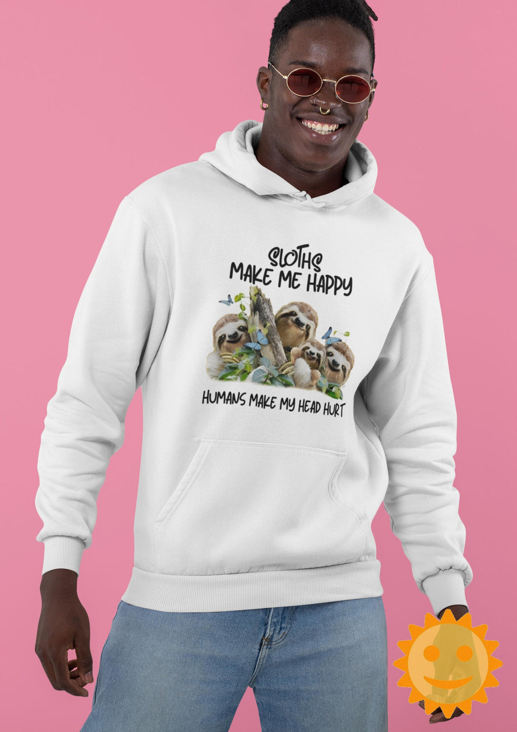 Sloths Make Me Happy Humans Make My Head Hurt Vintage T-Shirt, Sloth Shirt, Sloth Lovers Shirt, Animals Lovers Shirt, Natural Shirt