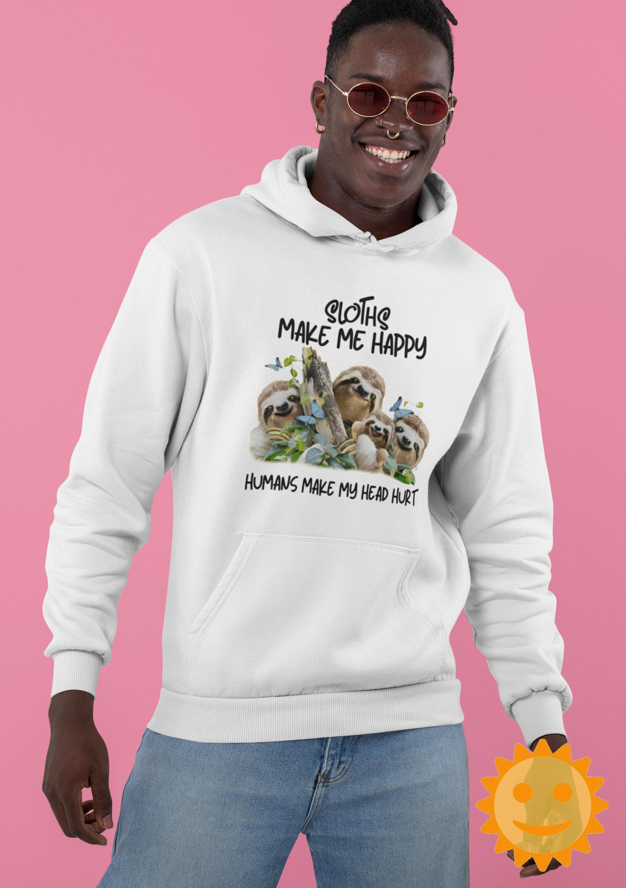 Sloths Make Me Happy Humans Make My Head Hurt Vintage T-Shirt, Sloth Shirt, Sloth Lovers Shirt, Animals Lovers Shirt, Natural Shirt