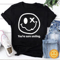 You're Sure Smiling Vintage T-Shirt, Smiley Shirt, Smiley Face Shirt, Smiling Shirt, Smiling Icon Shirt, Smiley Icon Shirt