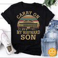 Carry On My Wayward Son Vintage T-Shirt, Halloween Shirt, Supernatural Shirt, Adventure Movie Shirt, Fantasy Movie Shirt, Country Song Shirt