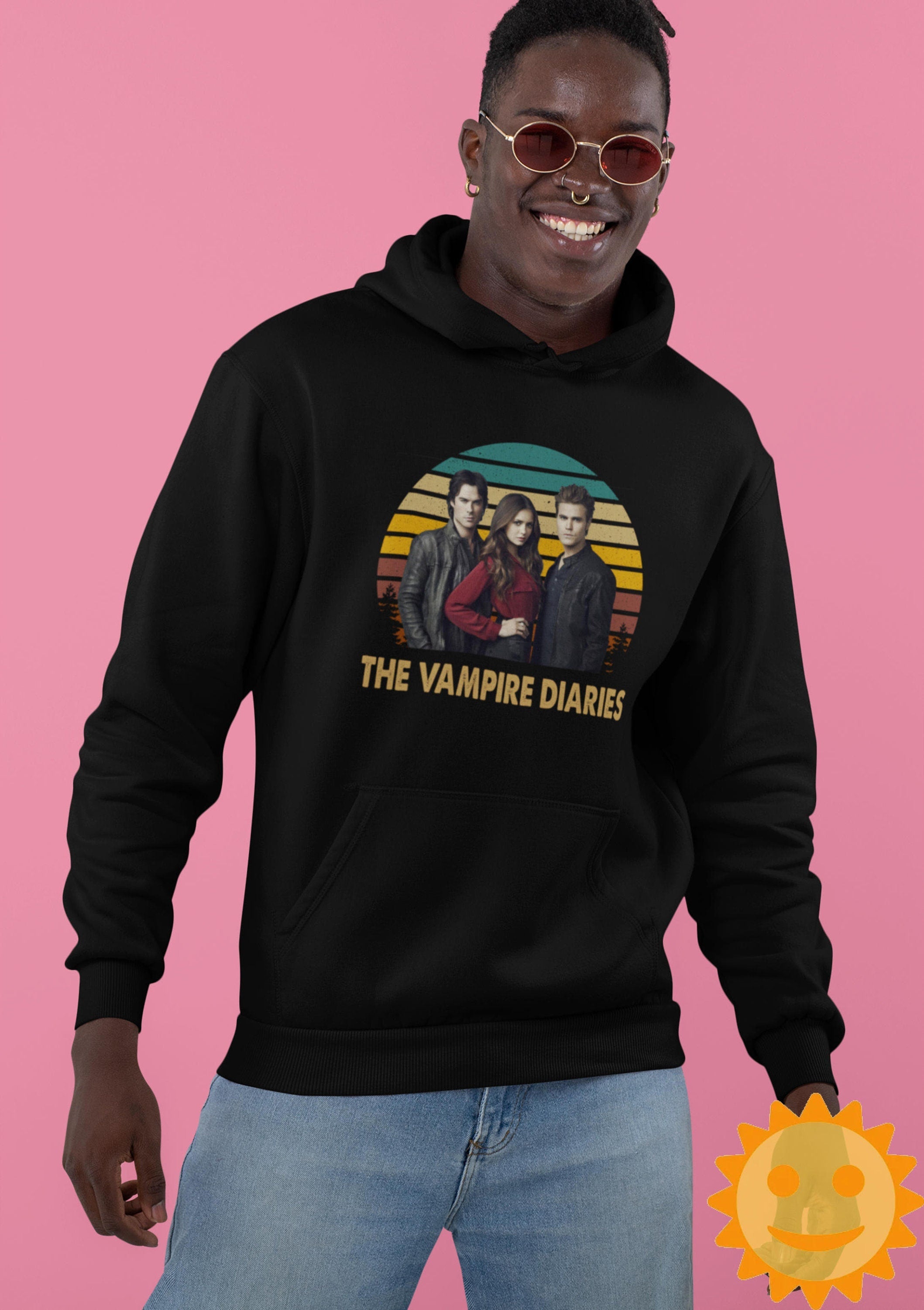 The Vampire Diaries Mystic Falls Vintage T-Shirt, Halloween Shirt, TV Series Shirt, Horror Movie Shirt, Vampire Shirt, Fantasy Movie Shirt