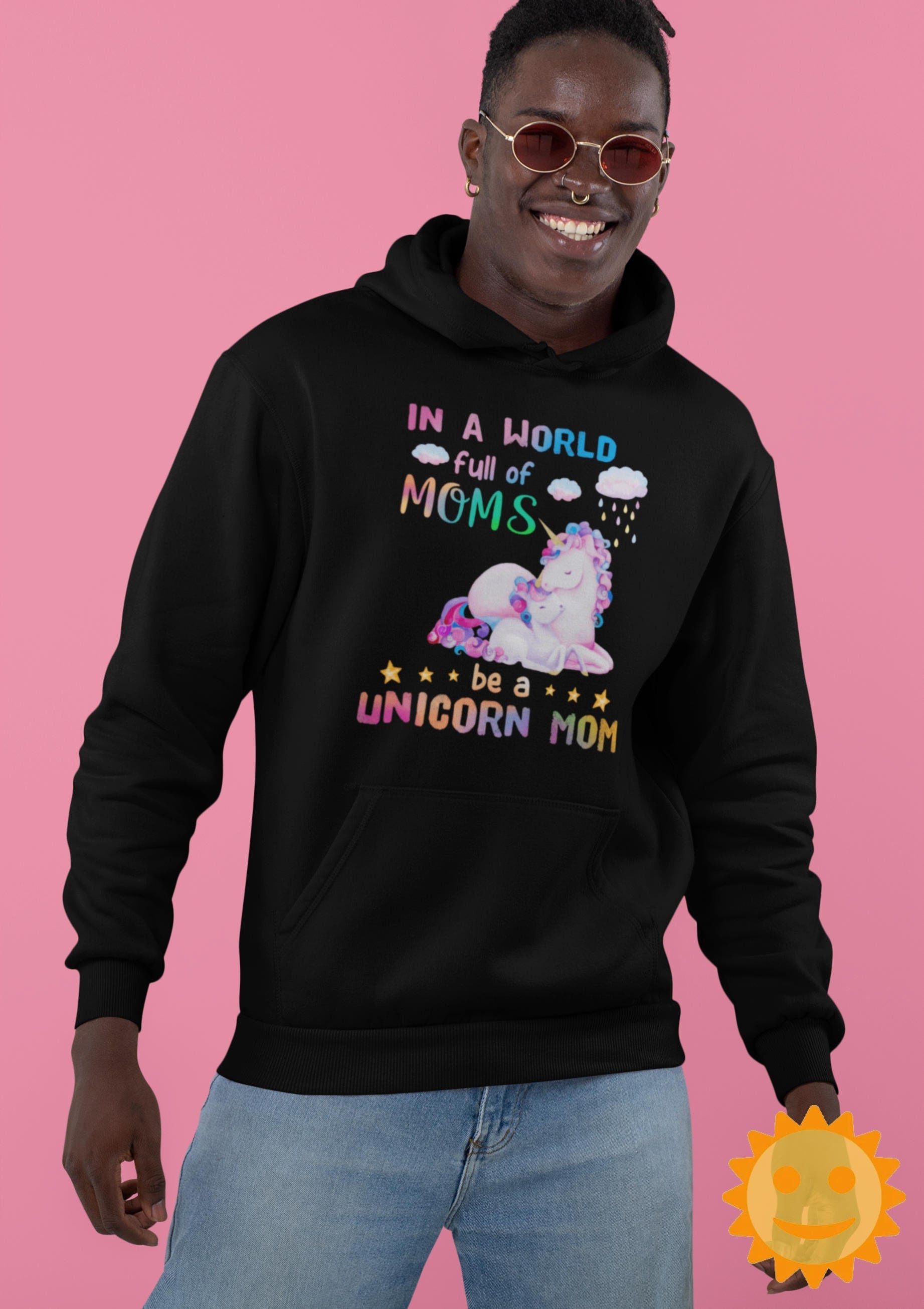 In A World Full Of Moms Be A Unicorn Mom Vintage T-Shirt, Mothers Day Shirt, Mother's Day Shirt, Mom Shirt, Unicorn Lovers Shirt