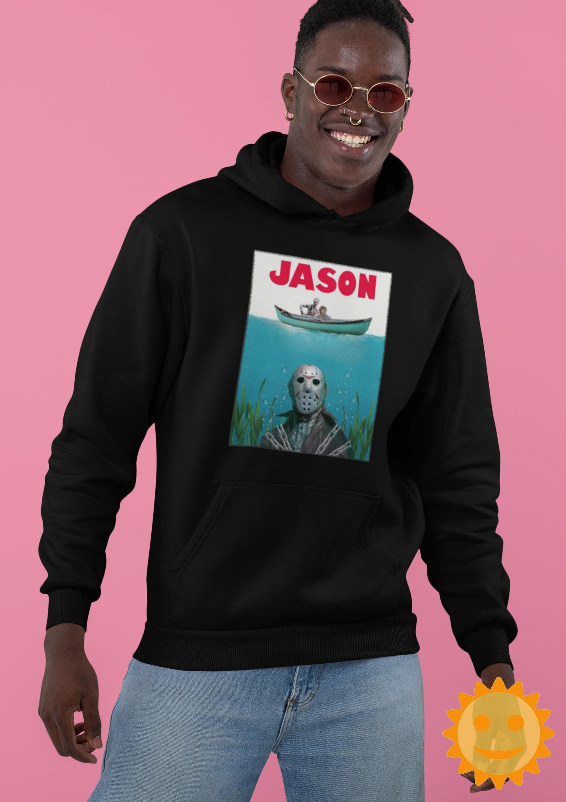 Jason Voorhees Jaws Vintage T-Shirt, Halloween Shirt, Horror Movie Shirt, Jason Voorhees Shirt, Friday The 13th Shirt, Jaws Shirt