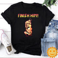 Gaymer Finish Him  Vintage T-Shirt, LGBT Shirt, LGBTQ Shirt, Lbgt Pride Shirt, Lgbt Ally Shirt, Gay Shirt, Gay Gymer Shirt, Gay Pixels Shirt