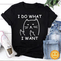 I Do What I Want With My Cat Vintage T-Shirt, Cat Shirt, Cat Lovers Shirt, Pet Lovers Shirt, Kitten Shirt, Funny Cat Shirt, Savage Cat Shirt