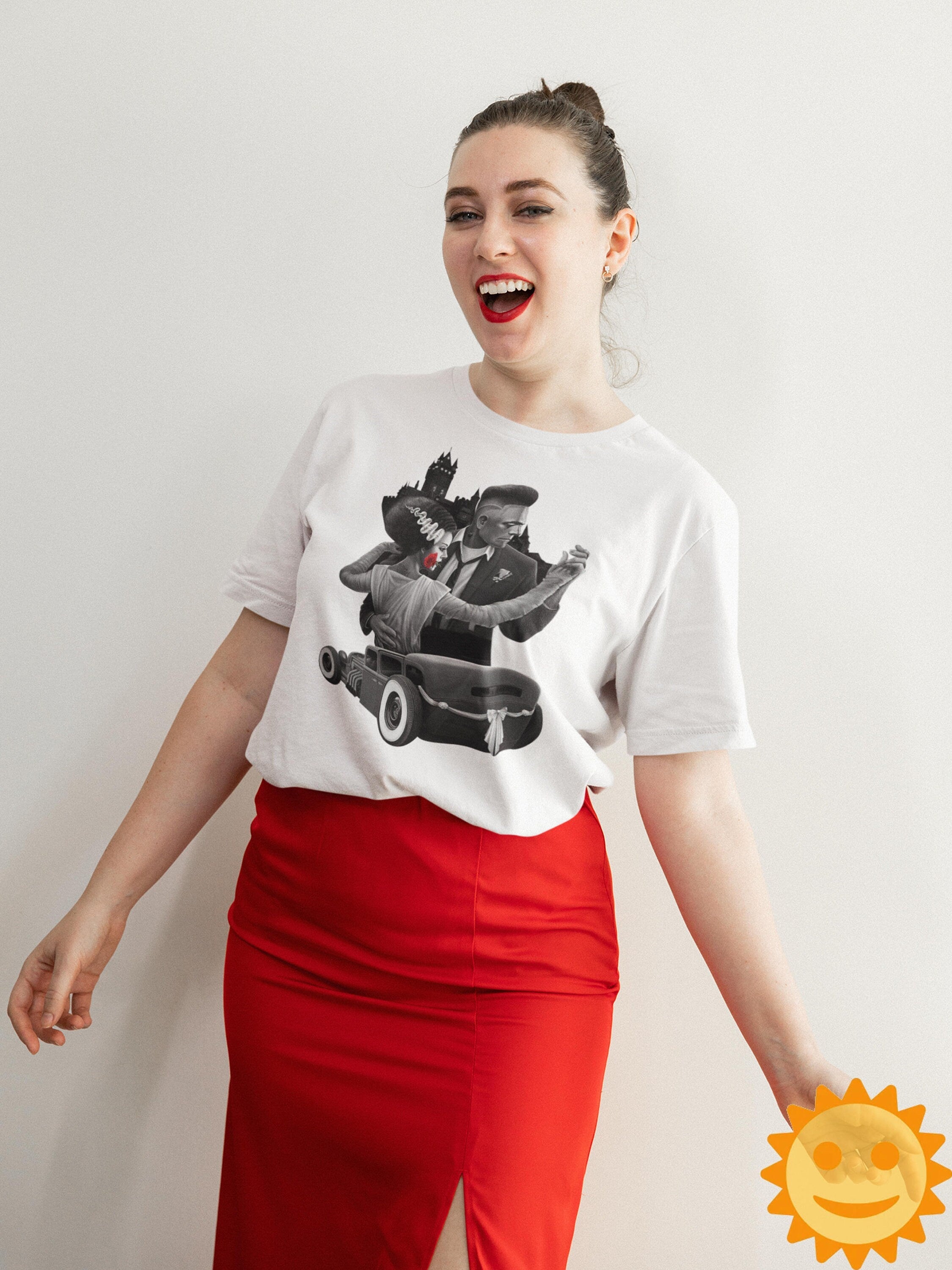 Frankenstein And Bride Of Frankenstein Vintage T-Shirt, Halloween Shirt, Horror Movie Shirt, Frankenstein Shirt, Frankenstein's Bride Shirt