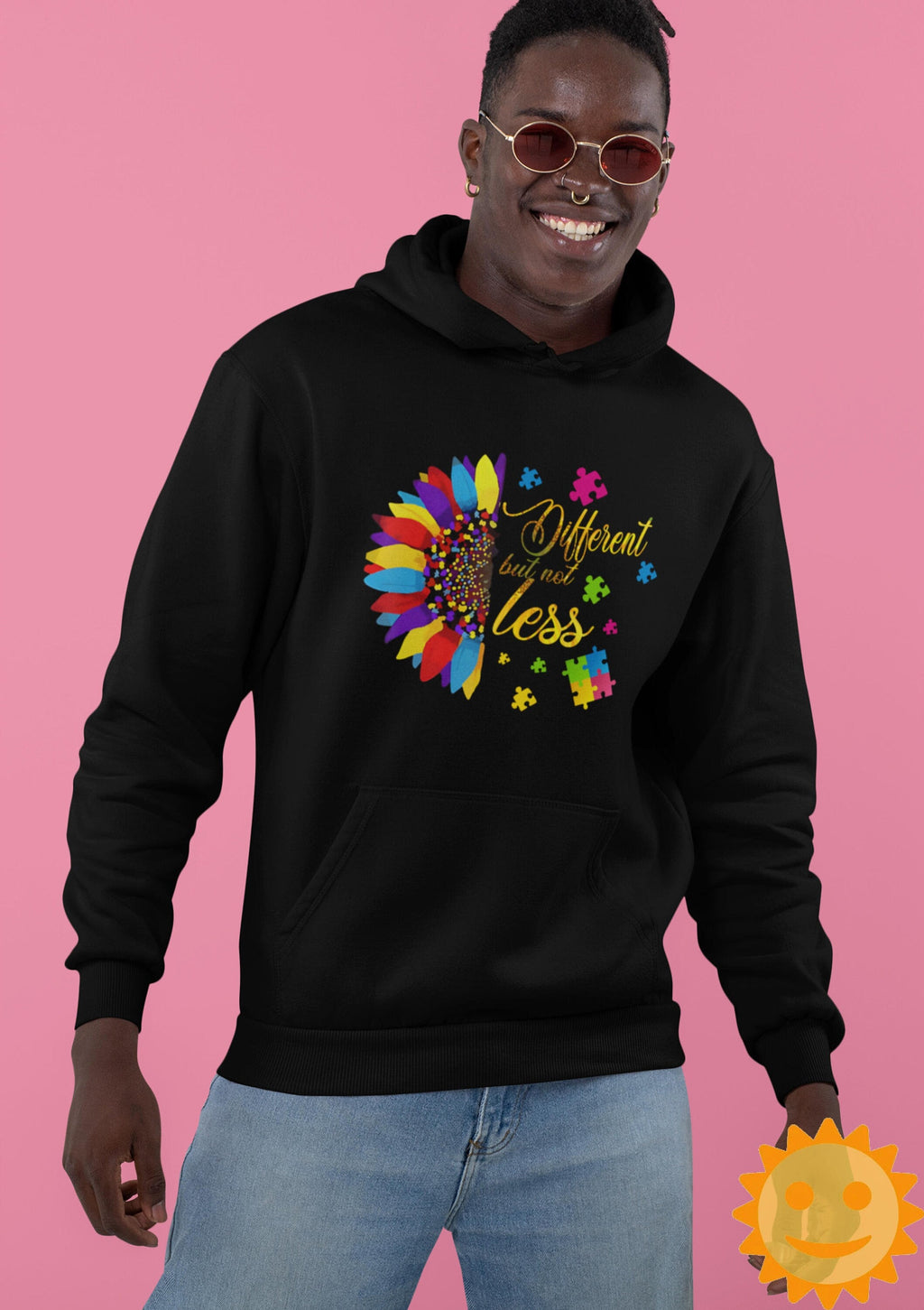 Autism Sunflower Different But Not Less Vintage T-Shirt, Autism Awareness Shirt, Autism Shirt, Autism Lovers Shirt, Autism Proud Shirt