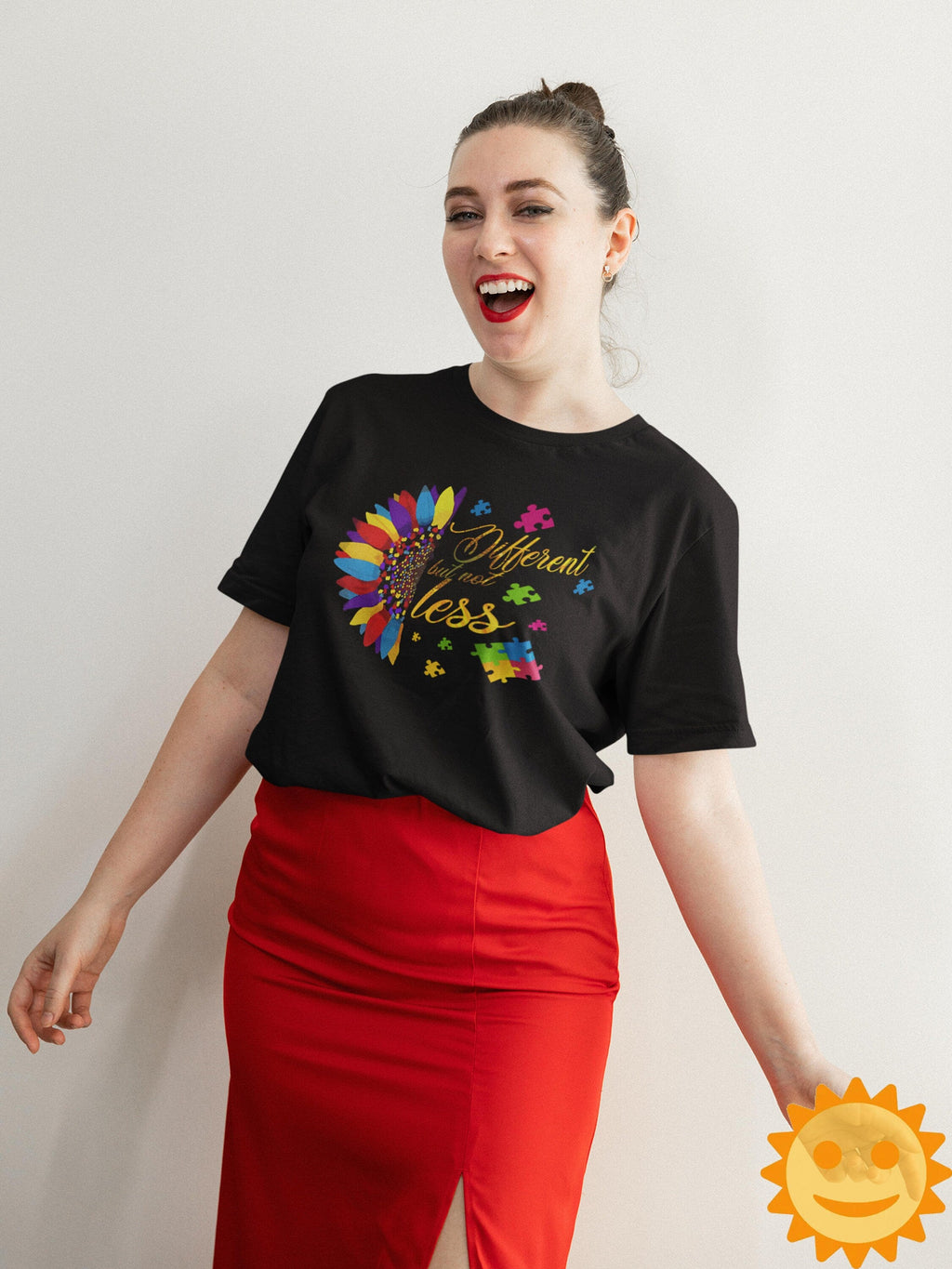 Autism Sunflower Different But Not Less Vintage T-Shirt, Autism Awareness Shirt, Autism Shirt, Autism Lovers Shirt, Autism Proud Shirt
