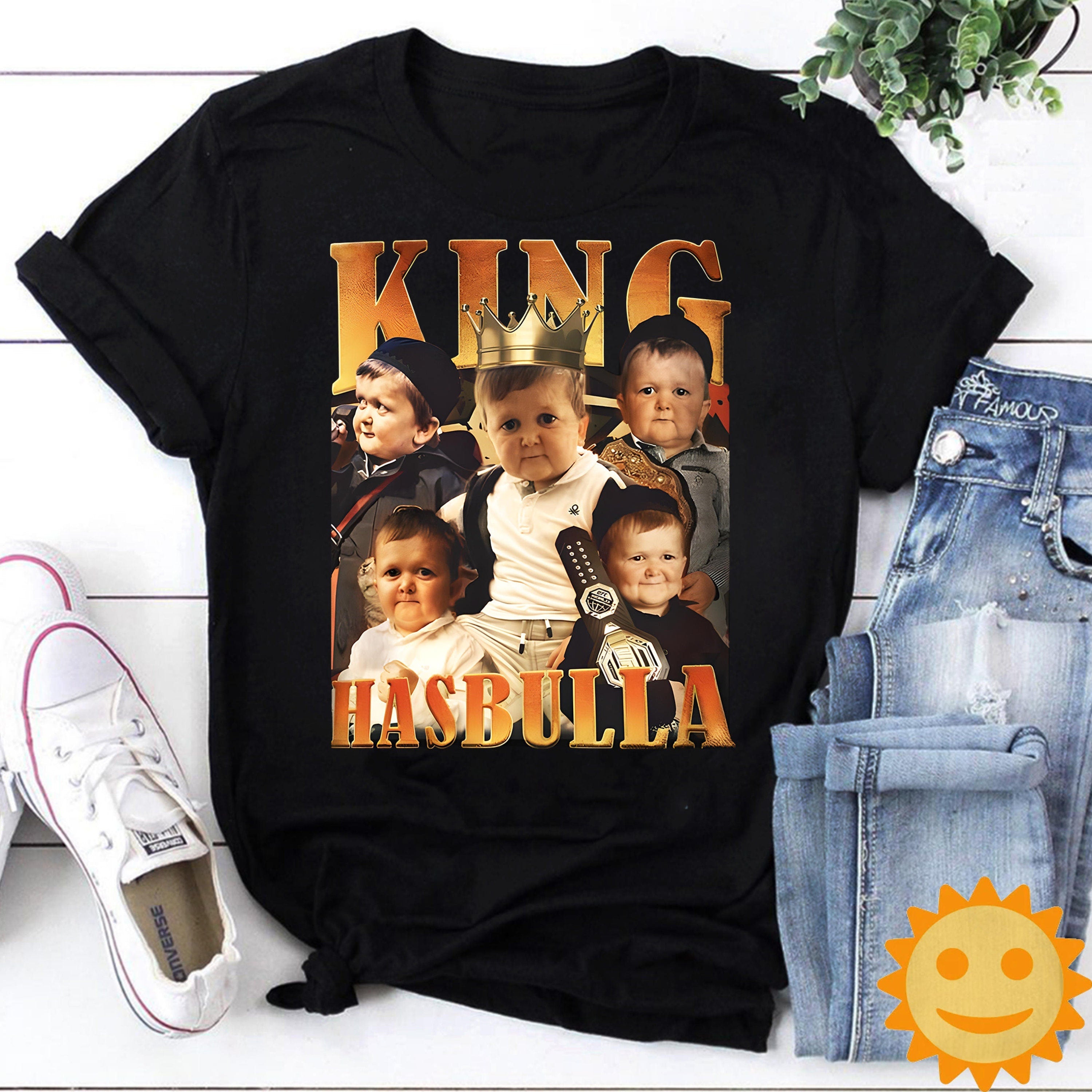 The King Design Hasbulla Magomedov Vintage T-Shirt, Hasbulla Shirt, Hasbulla Magomedov Shirt, Magomedov Shirt, Magomedov Baby Shirt