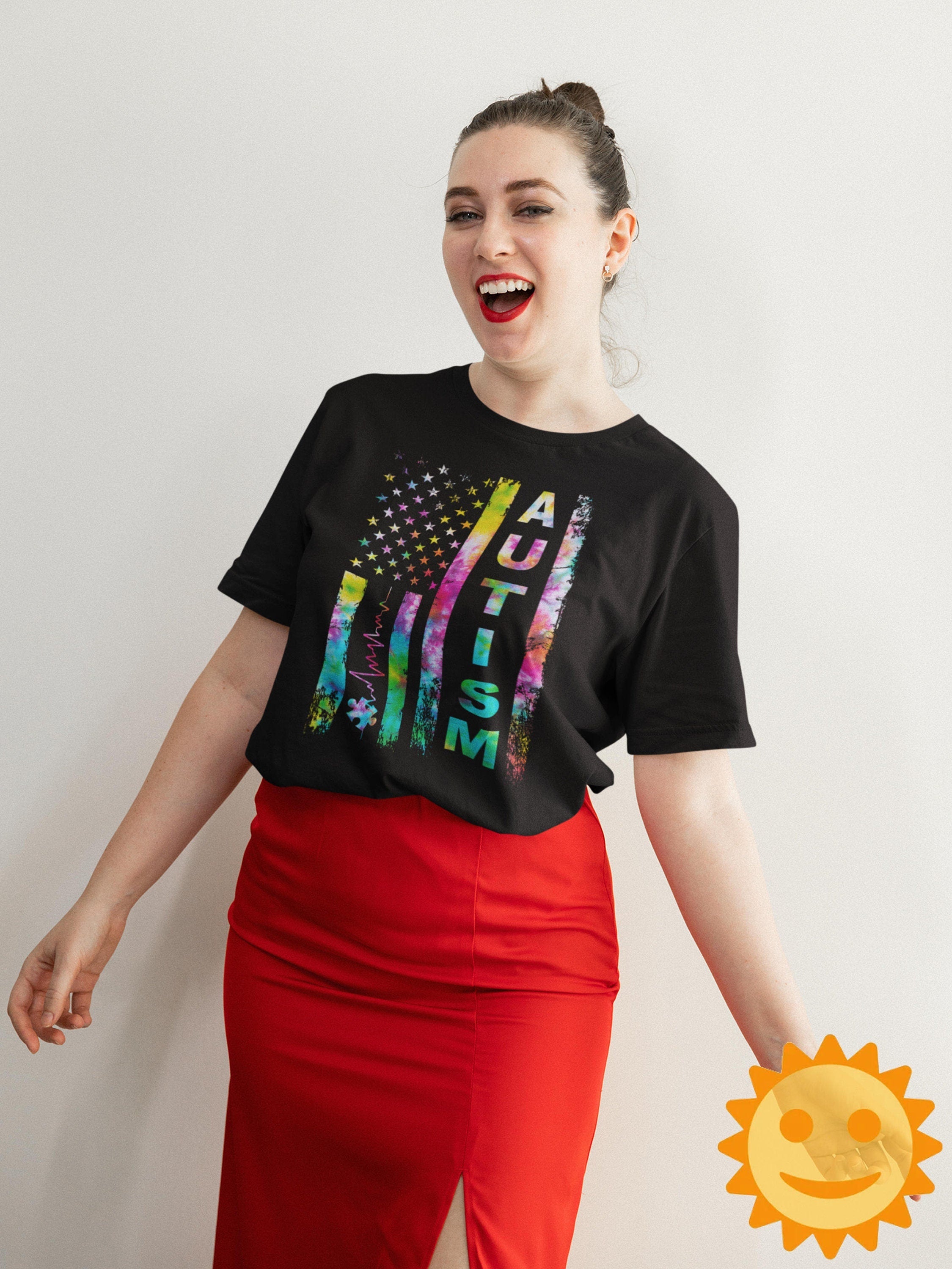 American Flag Autism Awareness Vintage T-Shirt, Autism Awareness Shirt, Autism Shirt, Autism Lovers Shirt, Autism Proud Shirt