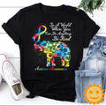 Autism Awareness Sunflower Elephant Be Kind Vintage T-Shirt, Autism Awareness Shirt, Autism Shirt, Autism Lovers Shirt, Autism Proud Shirt