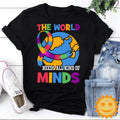 The World Needs All Kind Of Minds Vintage T-Shirt, Autism Awareness Shirt, Autism Shirt, Autism Lovers Shirt, Autism Proud Shirt