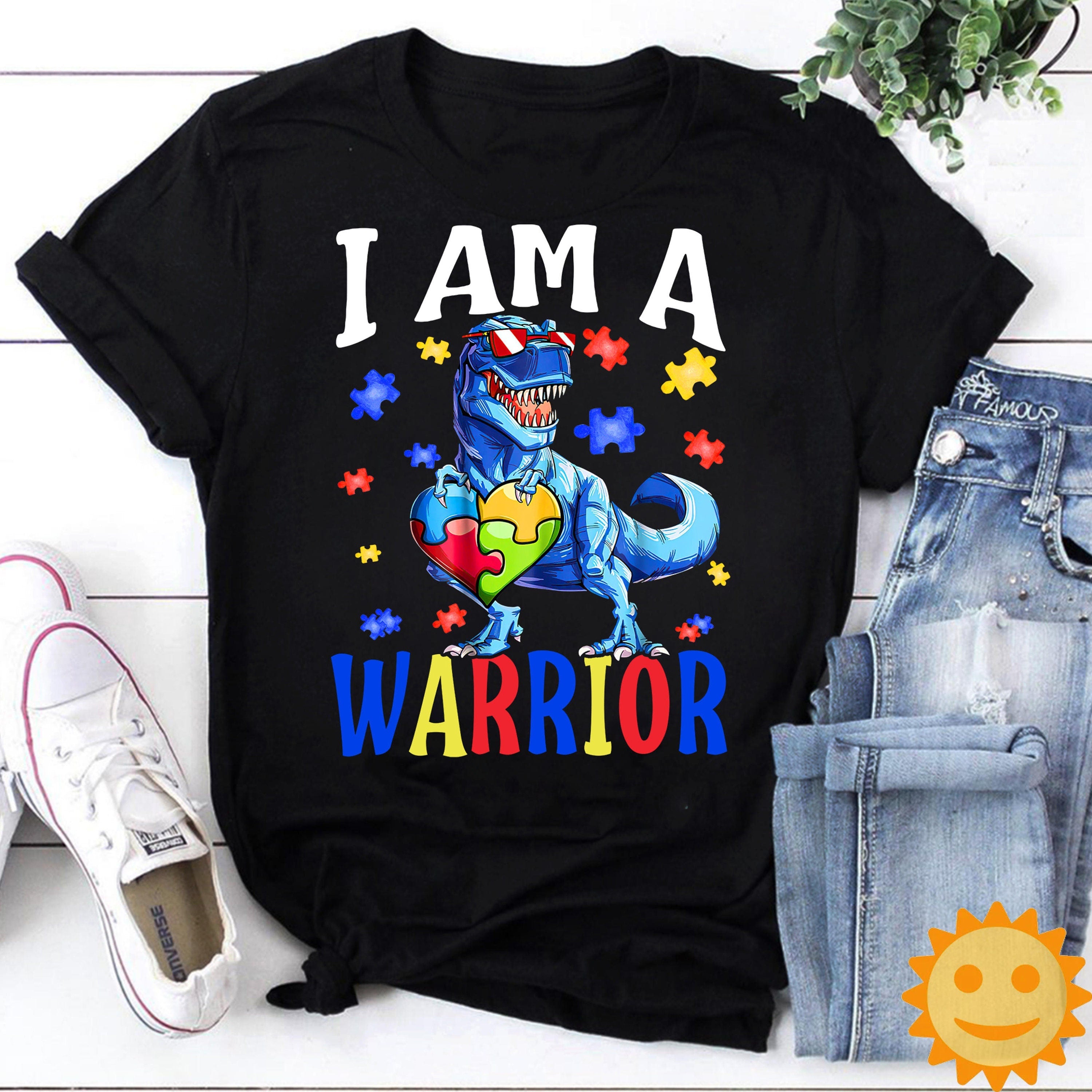 I Am A Warrior Autism Family Autism Awareness Vintage T-Shirt, Autism Awareness Shirt, Autism Shirt, Autism Lovers Shirt, Autism Proud Shirt